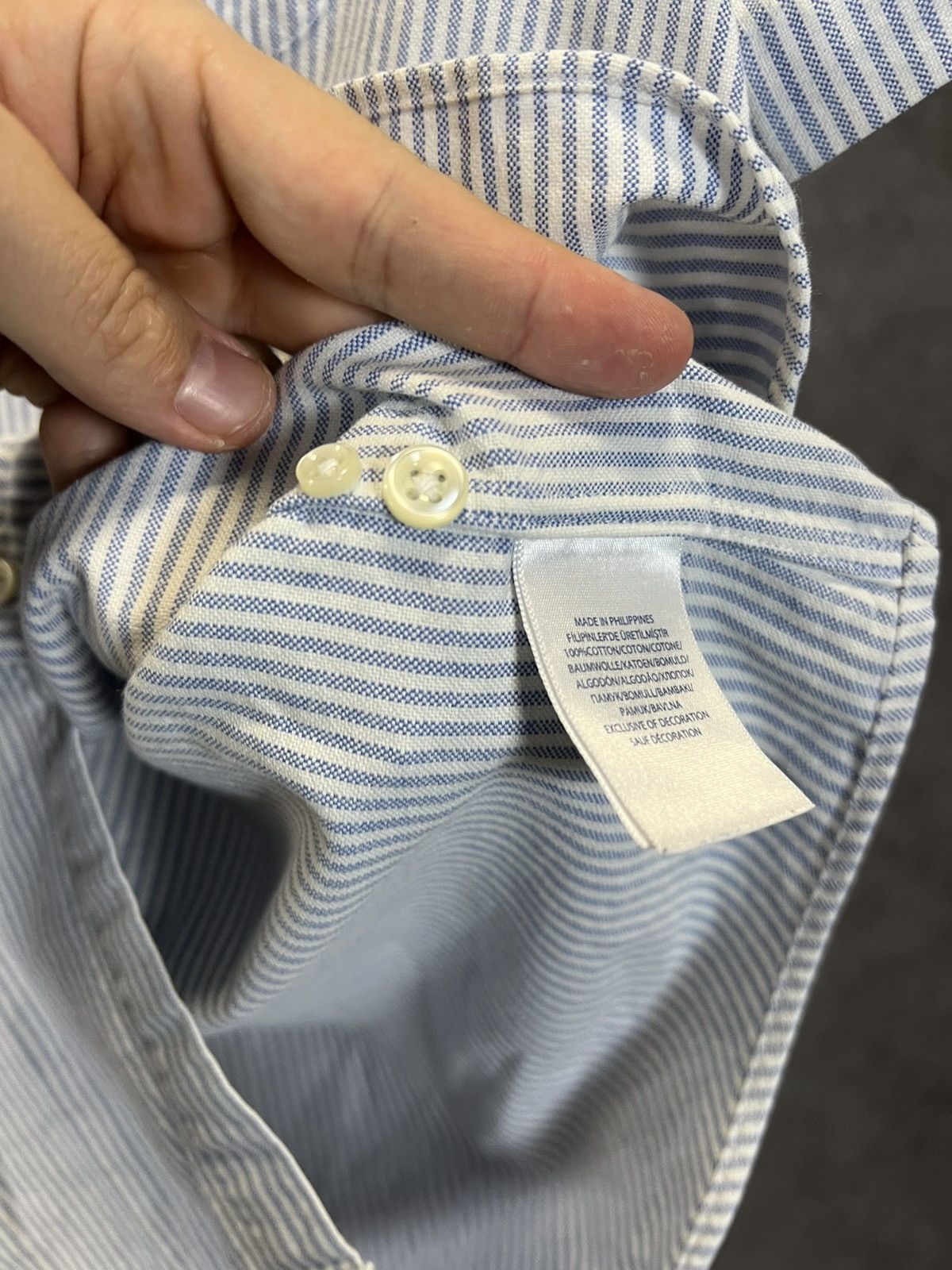 Polo Ralph Lauren Polo Ralph Lauren designer logo striped shirt Size US M / EU 48-50 / 2 - 5 Thumbnail