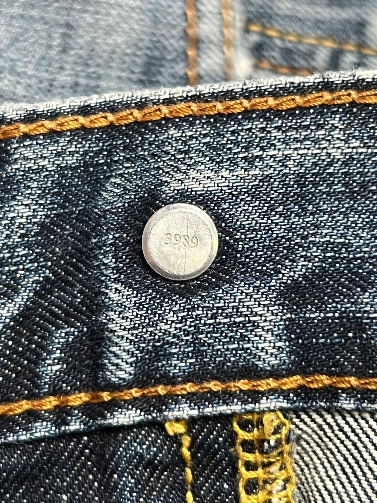 Levi's Vintage Levi’s 502 Denim Patches - Faded, Distressed Jeans Size US 35 - 12 Thumbnail