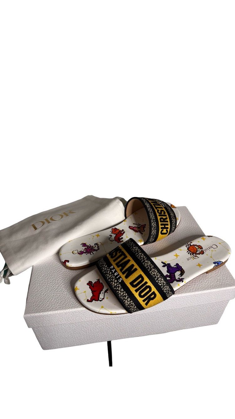 Dior Dior Dway Zodiac Astrology Slides Sz39 BNIB Size US 9 / IT 39 - 1 Thumbnail