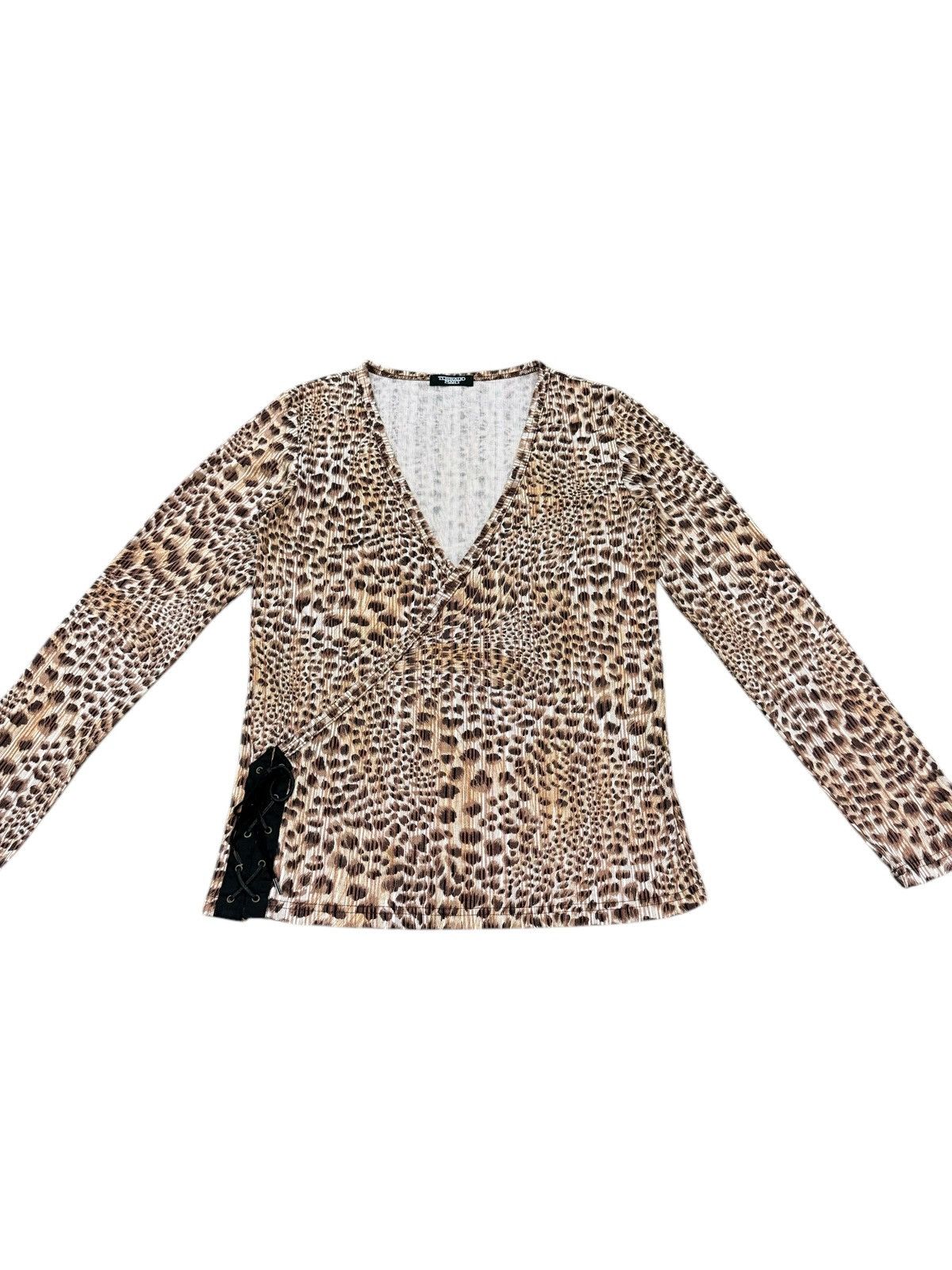 ジャケット・アウター TORNADO MART leopard fur riders jacket GosuArchive.com] Tornado Mart - Early 00s Black Leopard Fur Rider