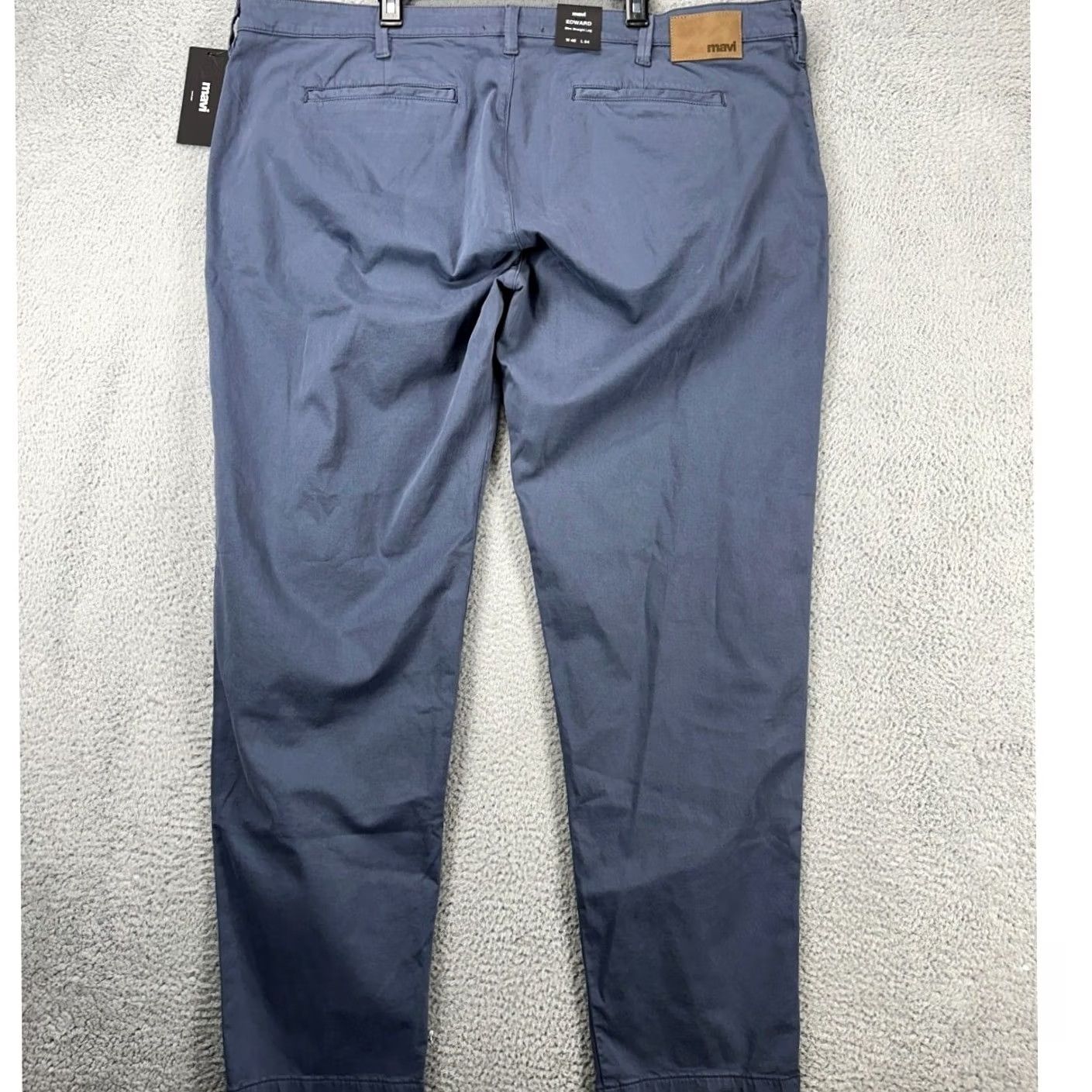 Mavi VINTAGE Mavi Edward Chino Pants Mens 48X34 Indigo Twill Slim Straight Leg Size US 32 / EU 48 - 3 Thumbnail