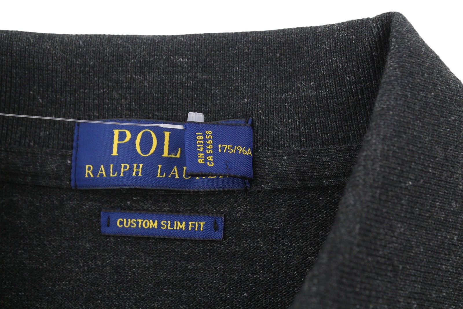 Ralph Lauren CUSTOM SLIM FIT M Black Melange Cotton Logo 87896 Size US M / EU 48-50 / 2 - 8 Thumbnail