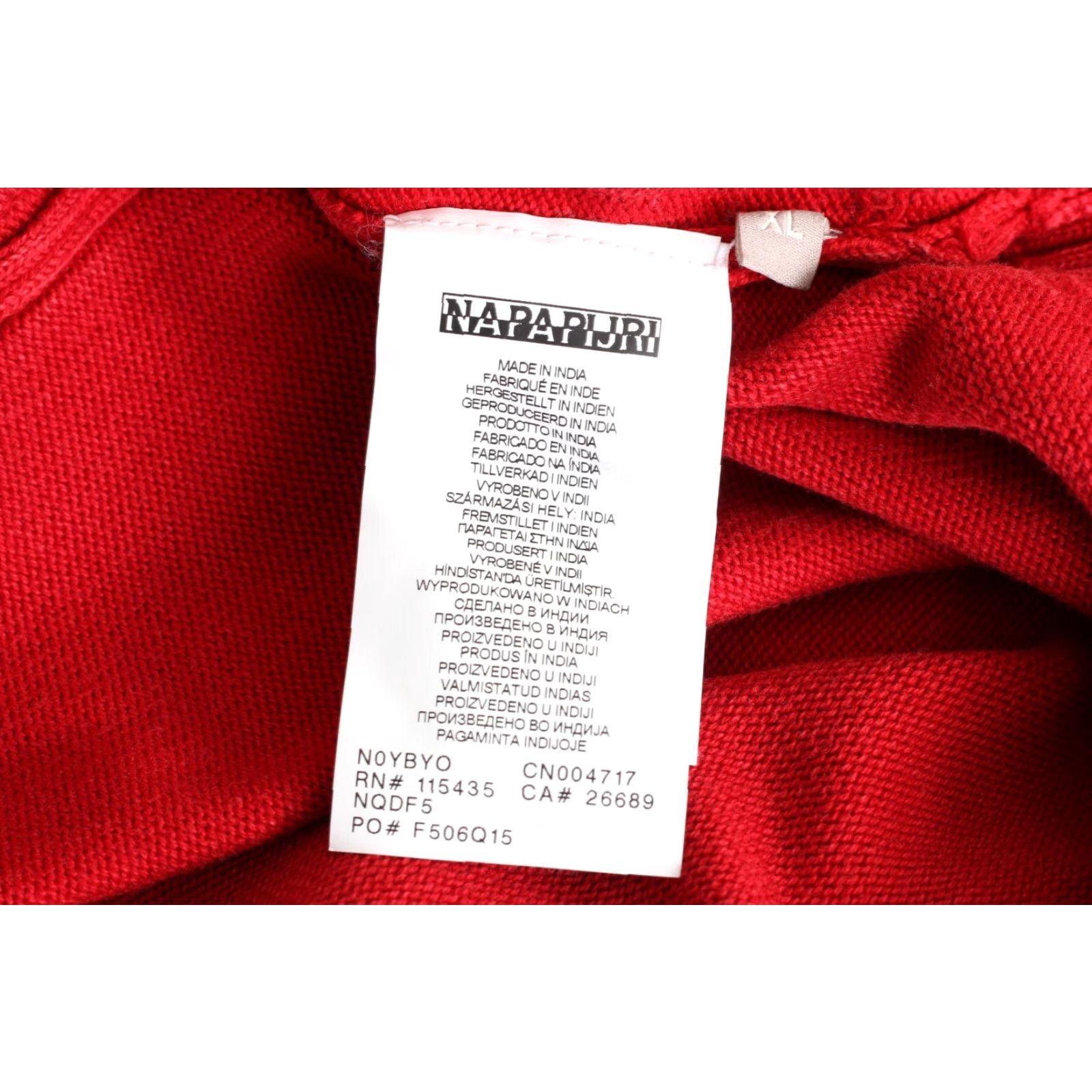 Napapijri Napapijri Jumper Sweater Men XL Red Cotton Buttons Down Neck Size US XL / EU 56 / 4 - 5 Thumbnail
