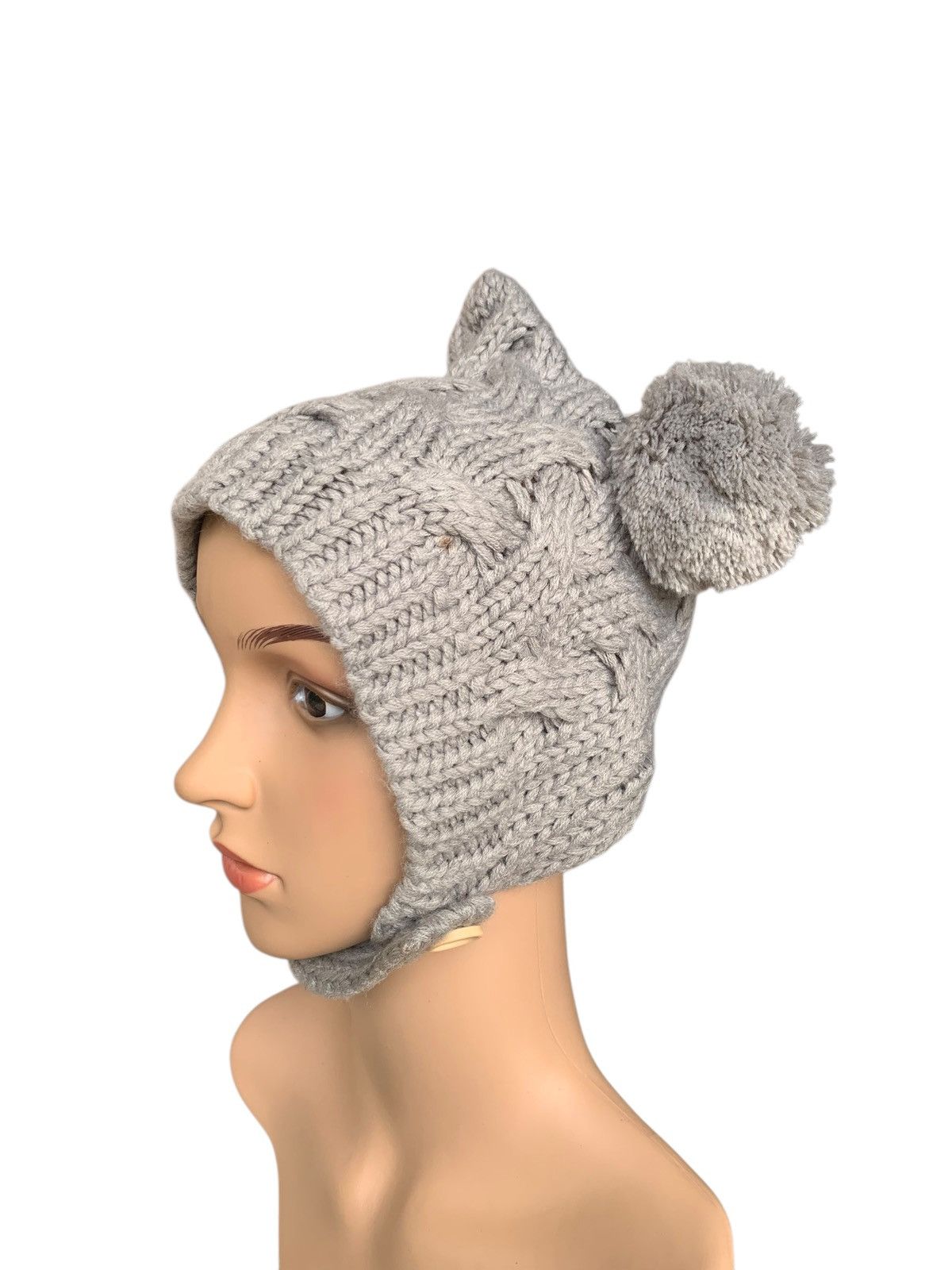 Japanese Brand × Kapital × Vintage Women Hat Cat Ear Crochet Braided Knitt By Hand made Size ONE SIZE - 5 Thumbnail
