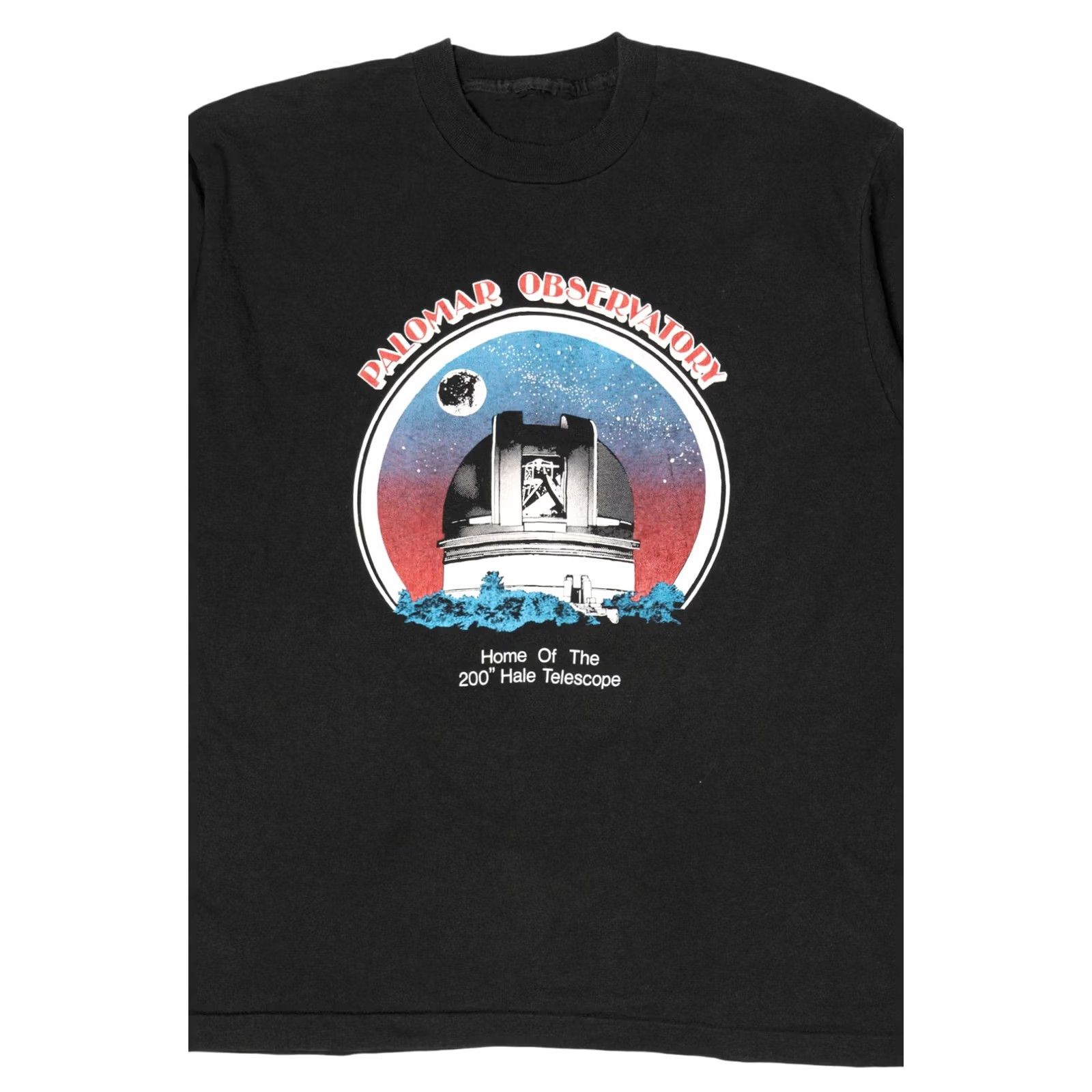Vintage VINTAGE Palomar Observatory 200" Hale Telescope T-Shirt XS-XL Black Unisex Adults Short Sleeve 1990s Mens Womens Size US XL / EU 56 / 4 - 4 Thumbnail