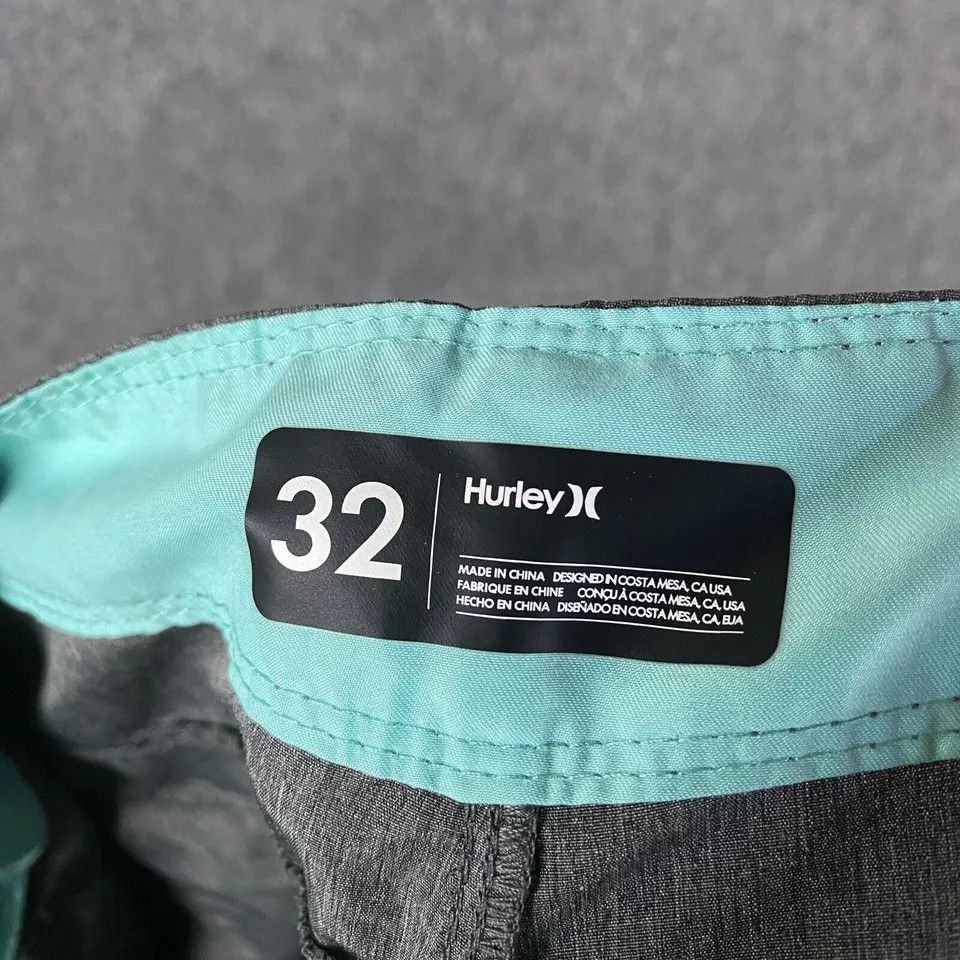 Hurley Hurley Swim Shorts Men's Size 32 Gray Polyester Blend Adults Size US 32 / EU 48 - 5 Thumbnail