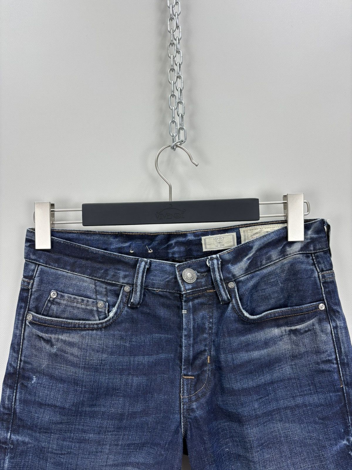 Allsaints Mens jeans All Saints Spitalfields Size 28 Color Blue Size US 28 / EU 44 - 4 Thumbnail