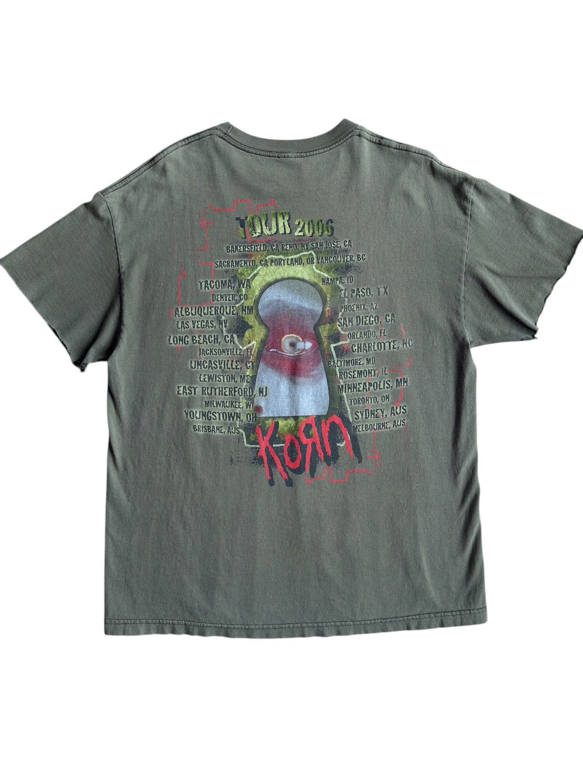 Band Tees × Vintage Vintage 2006 Korn Tour Tee Shirt Size US L / EU 52-54 / 3 - 2 Thumbnail