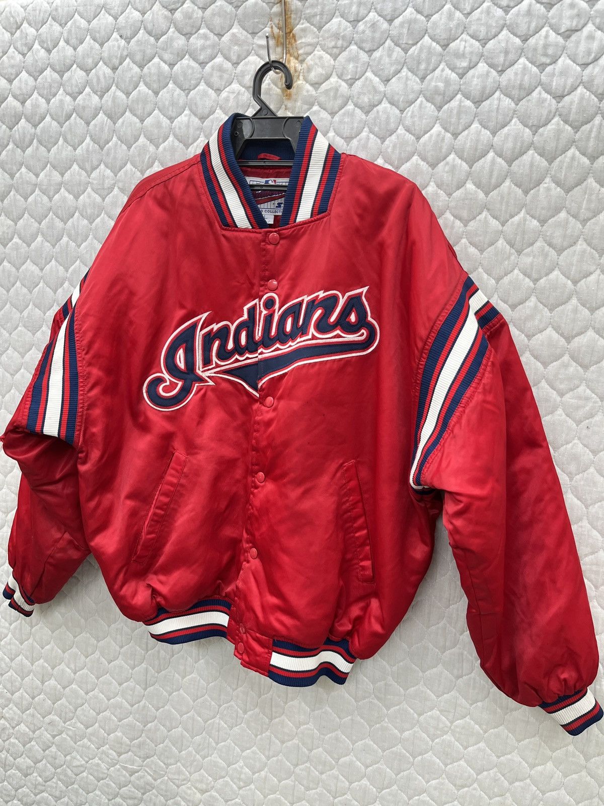 Starter 🔥🔥🔥MLB STARTER CLEVELAND INDIANS VARSITY JACKET Size US L / EU 52-54 / 3 - 2 Thumbnail