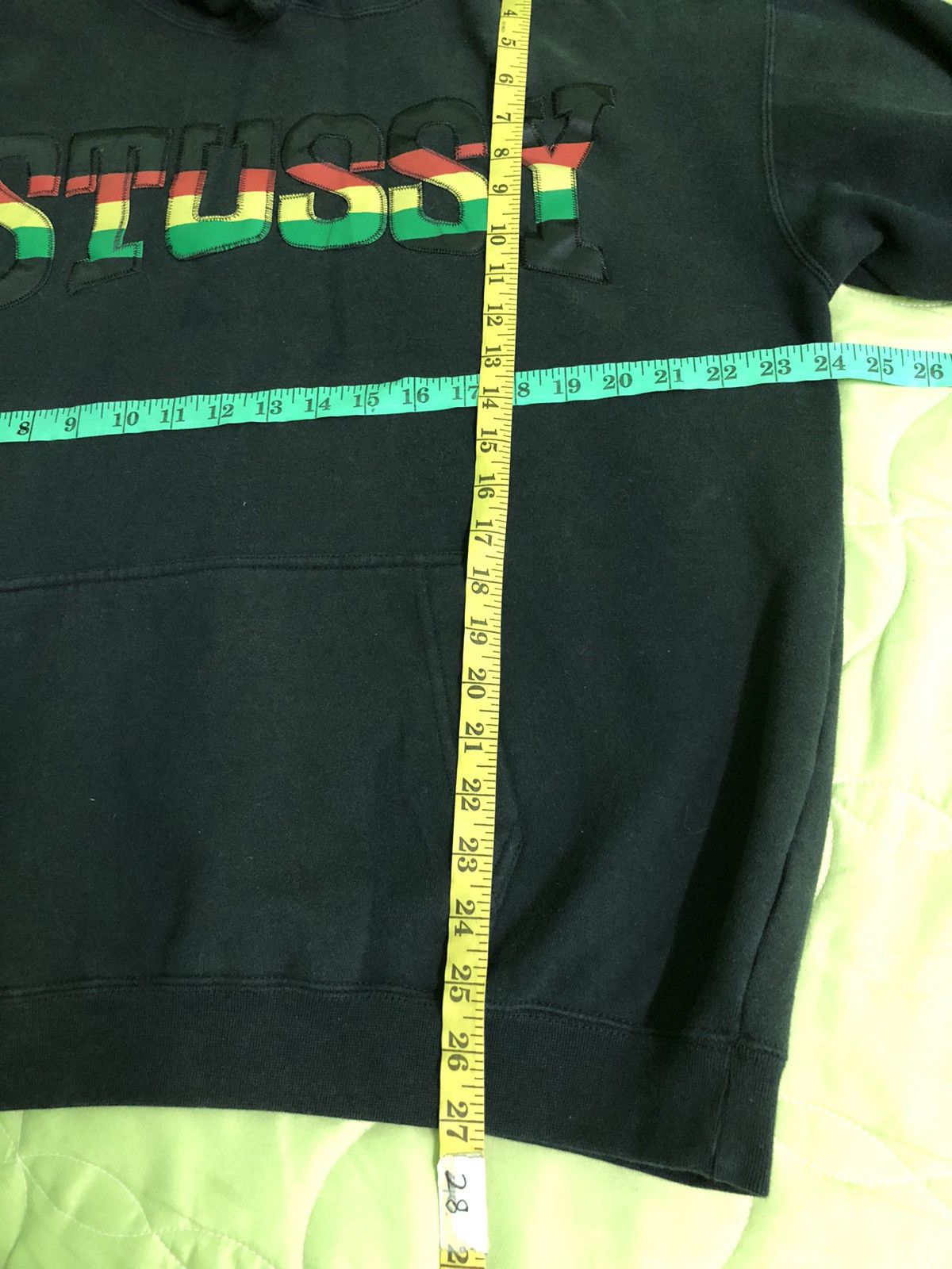 Stussy Vintage 00’s Stussy Rasta Embroidered Spellout Hoodie Rare Size US L / EU 52-54 / 3 - 11 Thumbnail