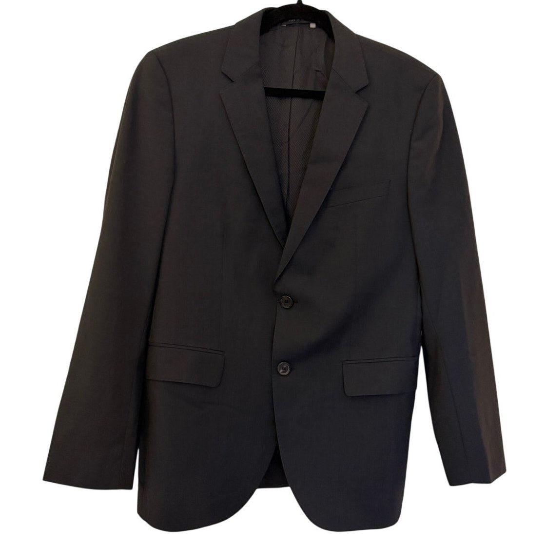 Hugo Boss Boss Super 100 Navy Blue Wool Blazer Size 38R - 1 Thumbnail