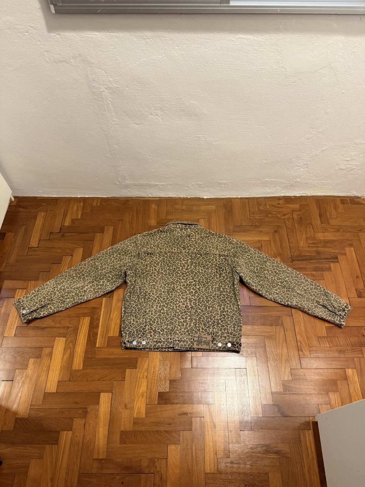 Stussy Trucker Jacket Denim (Leopard) - toestory.in