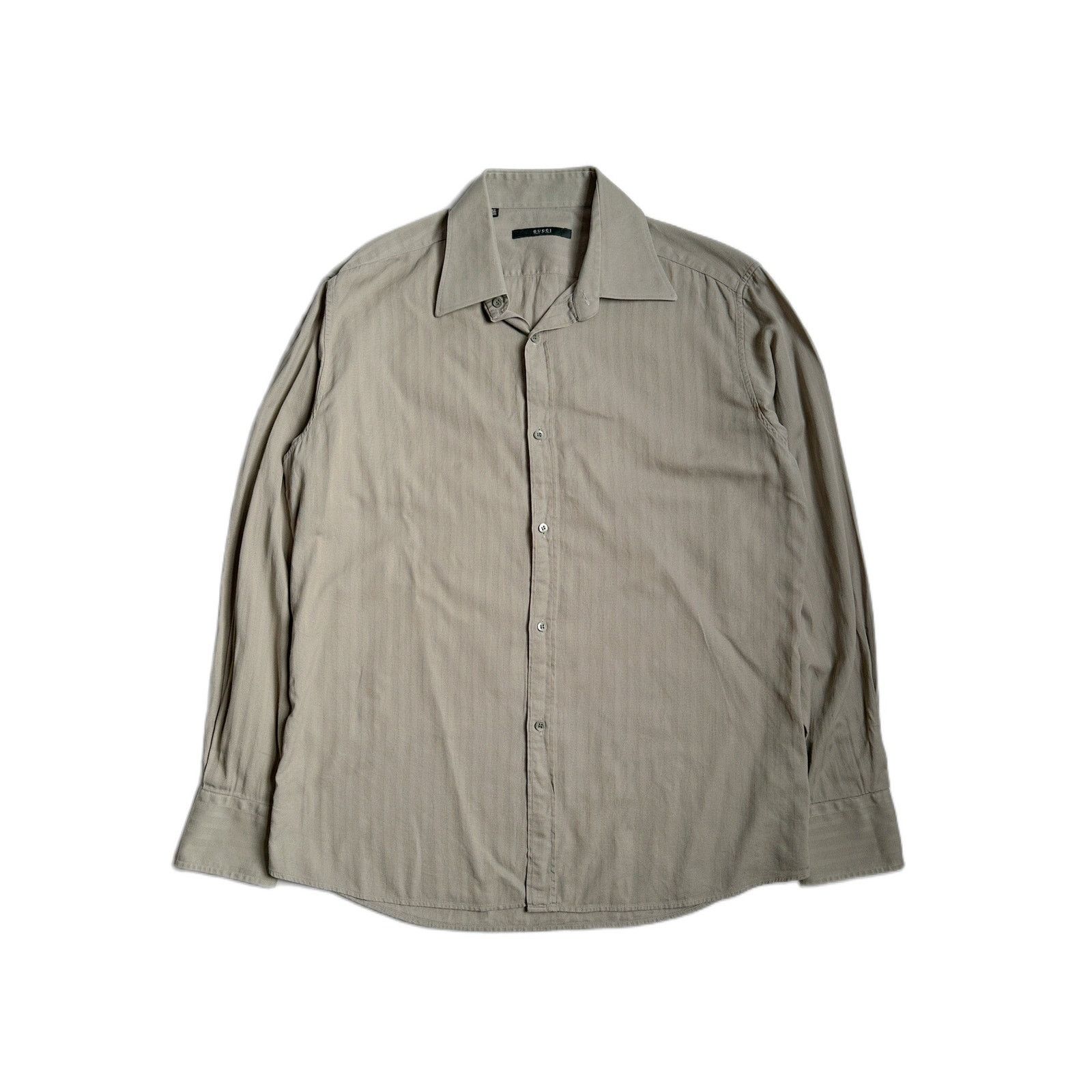 Gucci Gucci by Tom Ford Herringbone Shirt Size US M / EU 48-50 / 2 - 1 Thumbnail