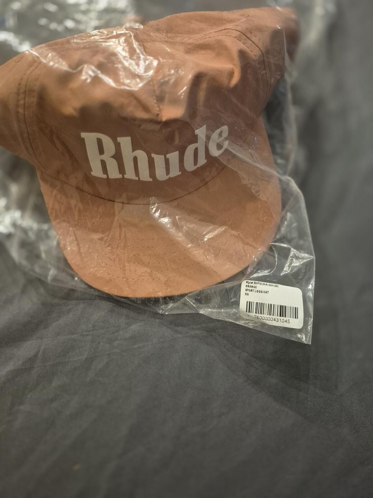Rhude Rhude Orange Sport Logo Snapback Hat Size ONE SIZE - 3 Thumbnail