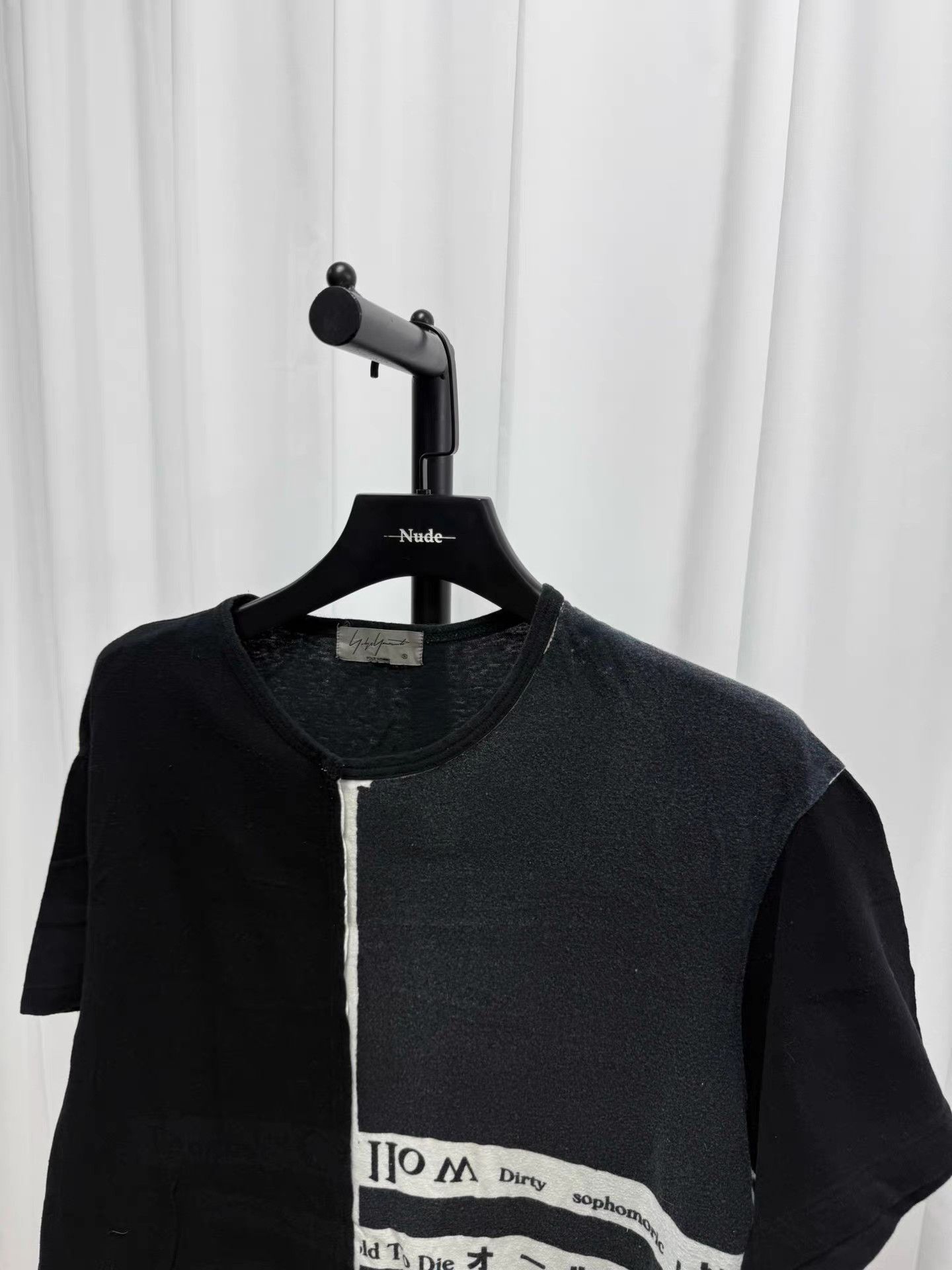 Yohji Yamamoto Yohji Yamamoto 18SS Text Print T-Shirt K20 Size US L / EU 52-54 / 3 - 3 Thumbnail