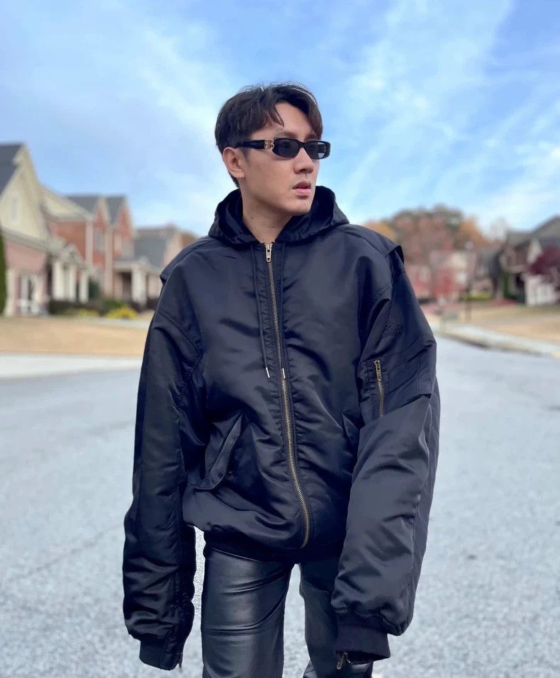 Balenciaga Balenciaga Black Bomber pilot jacket in autumn and winter Size US XXS / EU 40 - 6 Thumbnail