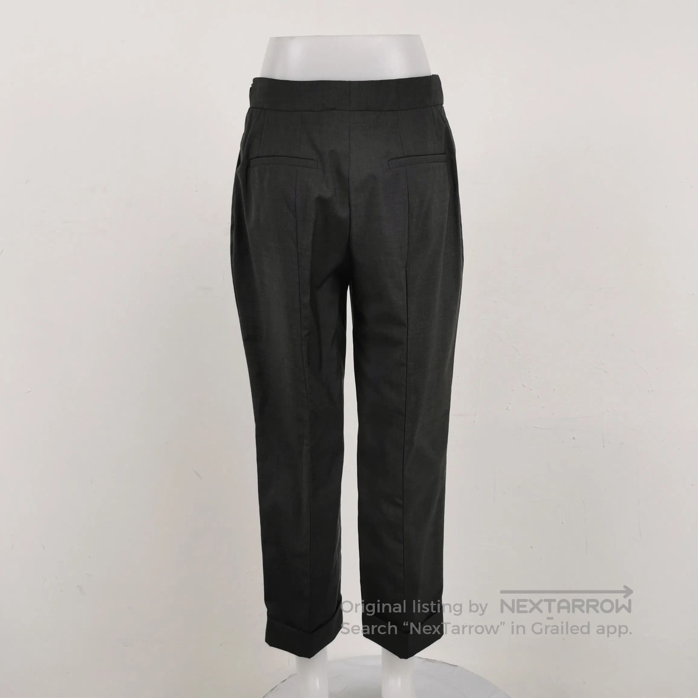 Prada Prada Solid Wool Trousers in Size 38 . Size 37" - 2 Thumbnail