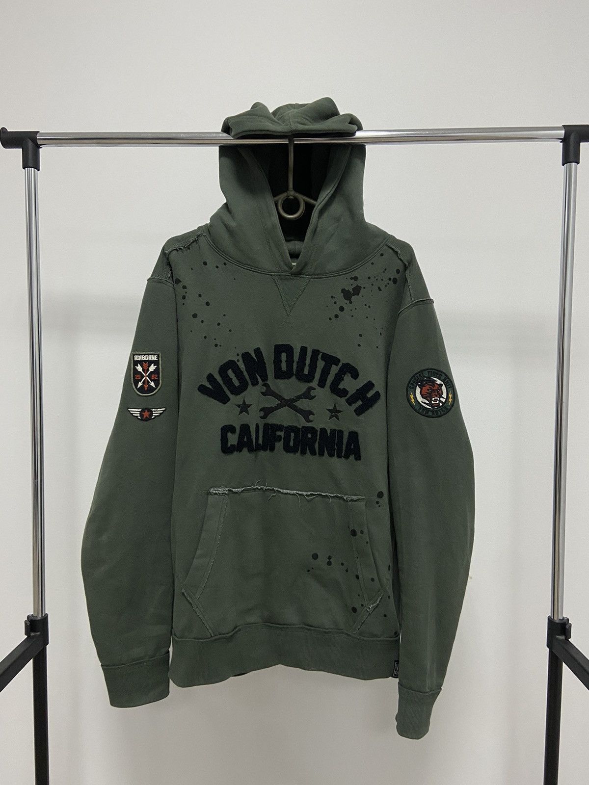 Vintage × Von Dutch Von Dutch Vintage Hoodie Big Logo Airborne Style Y2K Size US L / EU 52-54 / 3 - 1 Thumbnail