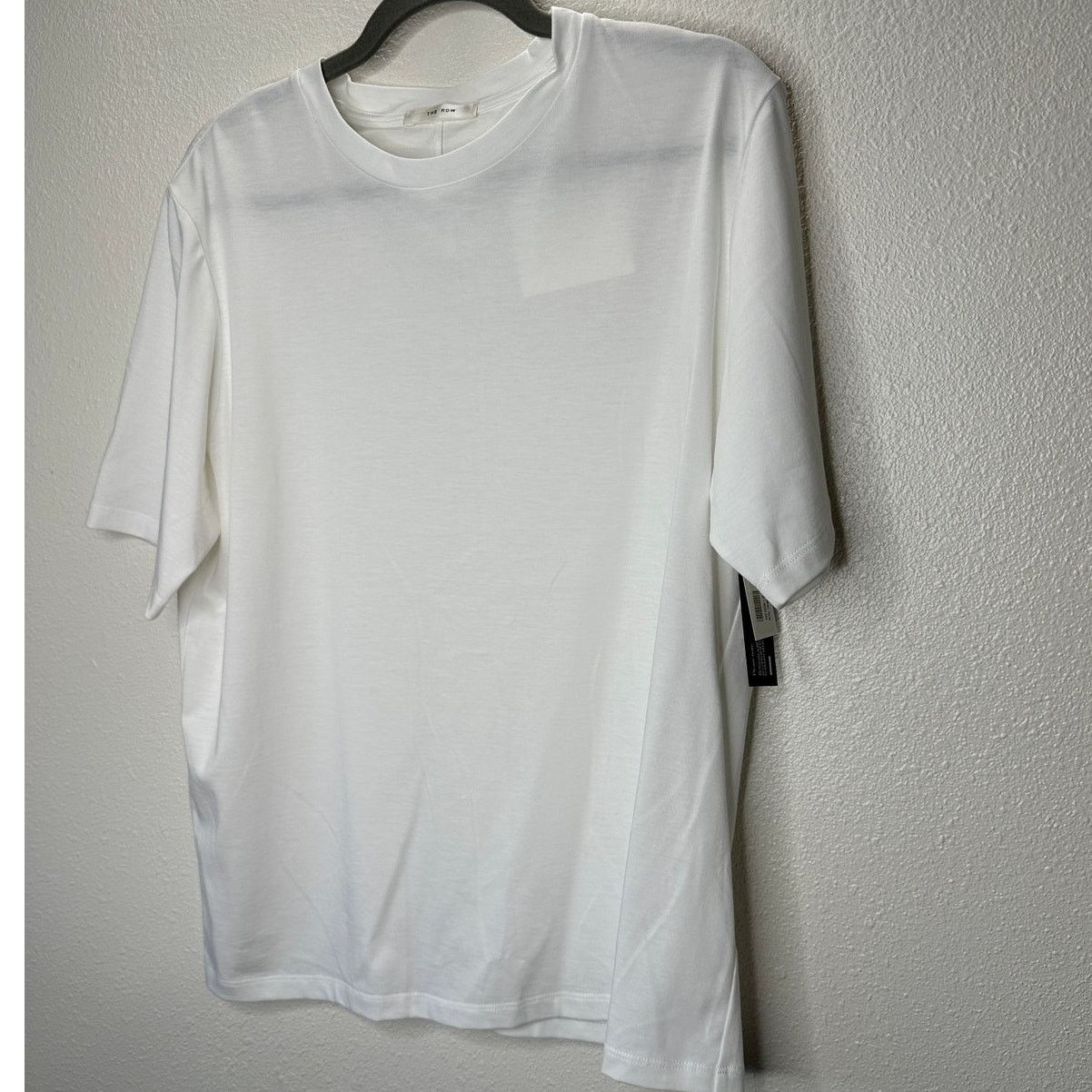 The Row NWT The Row White Chiara Cotton Crewneck Back Seam T-Shirt L Size L / US 10 / IT 46 - 4 Thumbnail