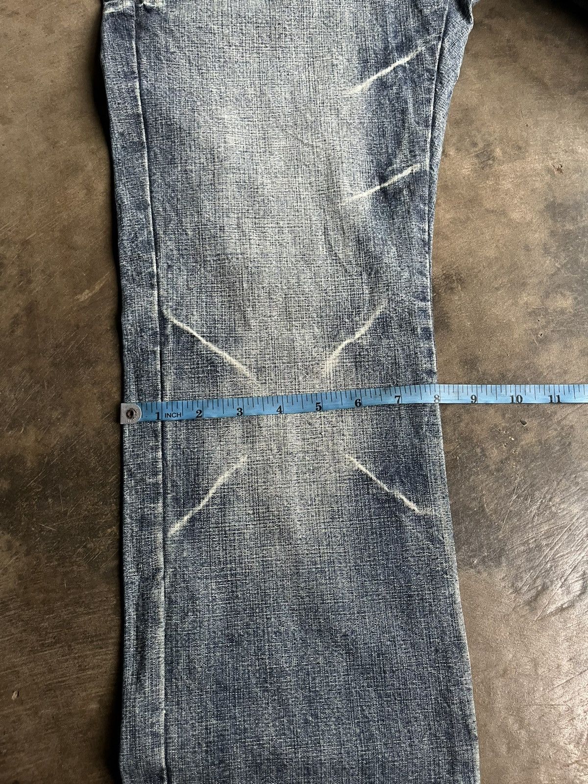 If Six Was Nine 2000s JAPANESE PPFM FADED WASH DENIM FLARE PANTS PUNK STYLE Size US 30 / EU 46 - 14 Thumbnail