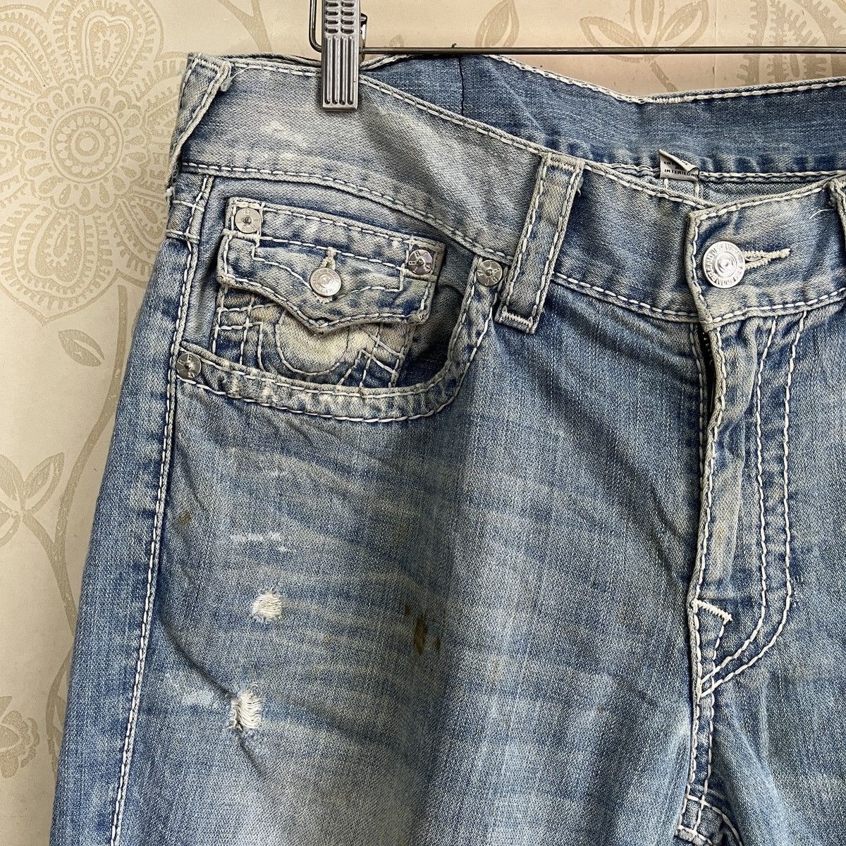 True Religion Thrashed True Religion Denim Jeans Straight Size US 34 / EU 50 - 7 Thumbnail