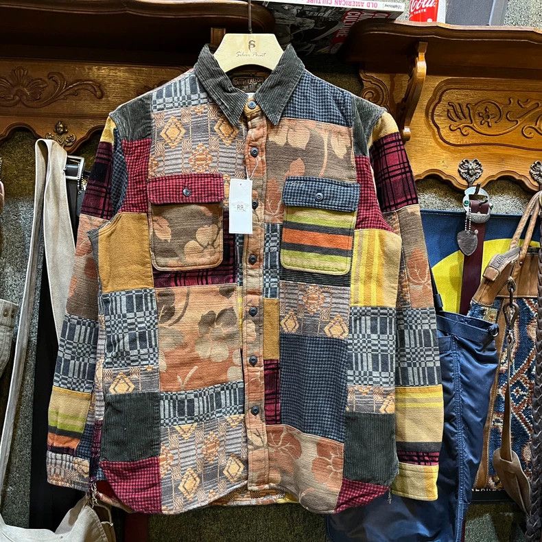 RRL Ralph Lauren RRL Limited Patchwork Button-Up Shirt - dmc Size US M / EU 48-50 / 2 - 1 Thumbnail