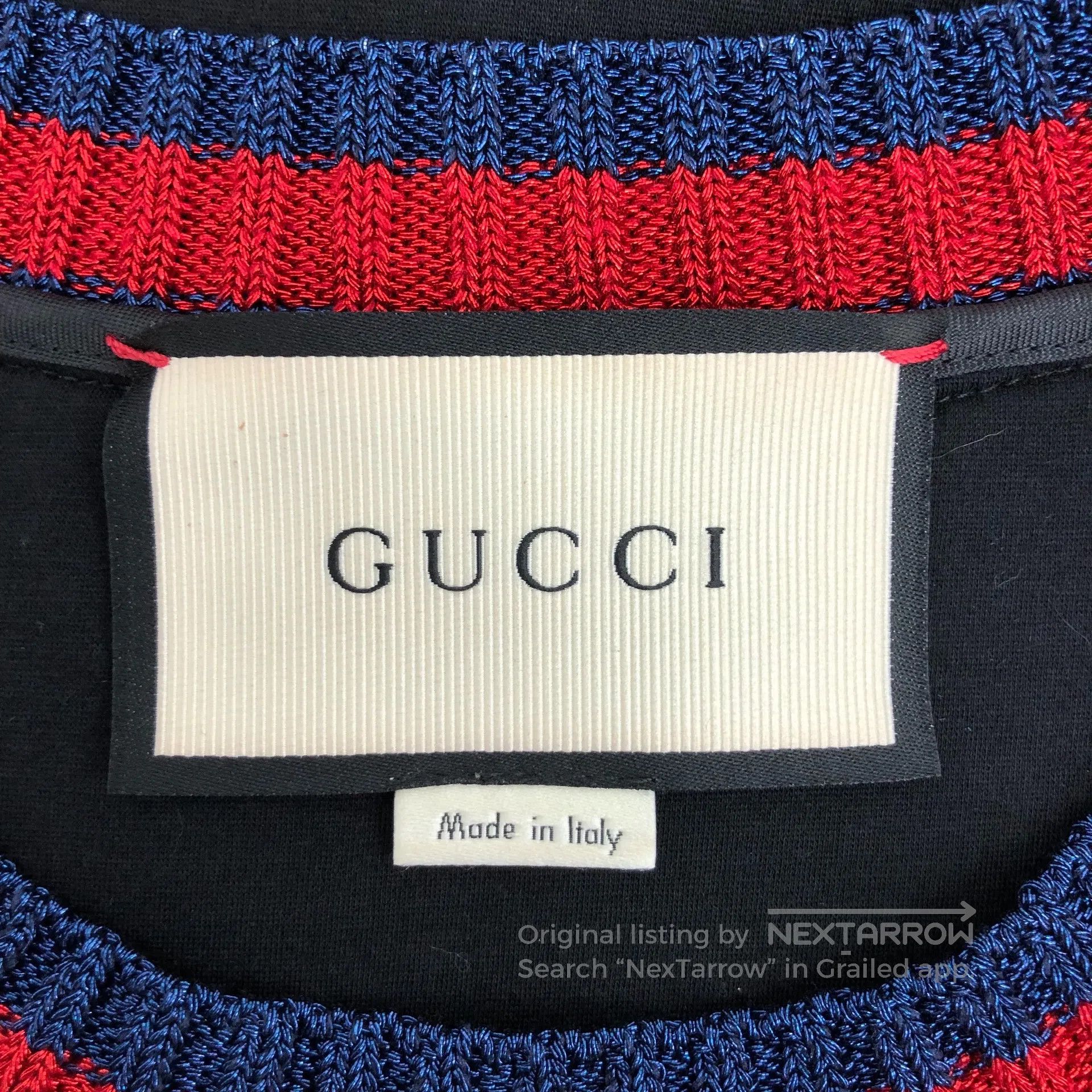 Gucci Guicci Black one-arrow-through-heart diamond-studded print Size US XXS / EU 40 - 6 Thumbnail