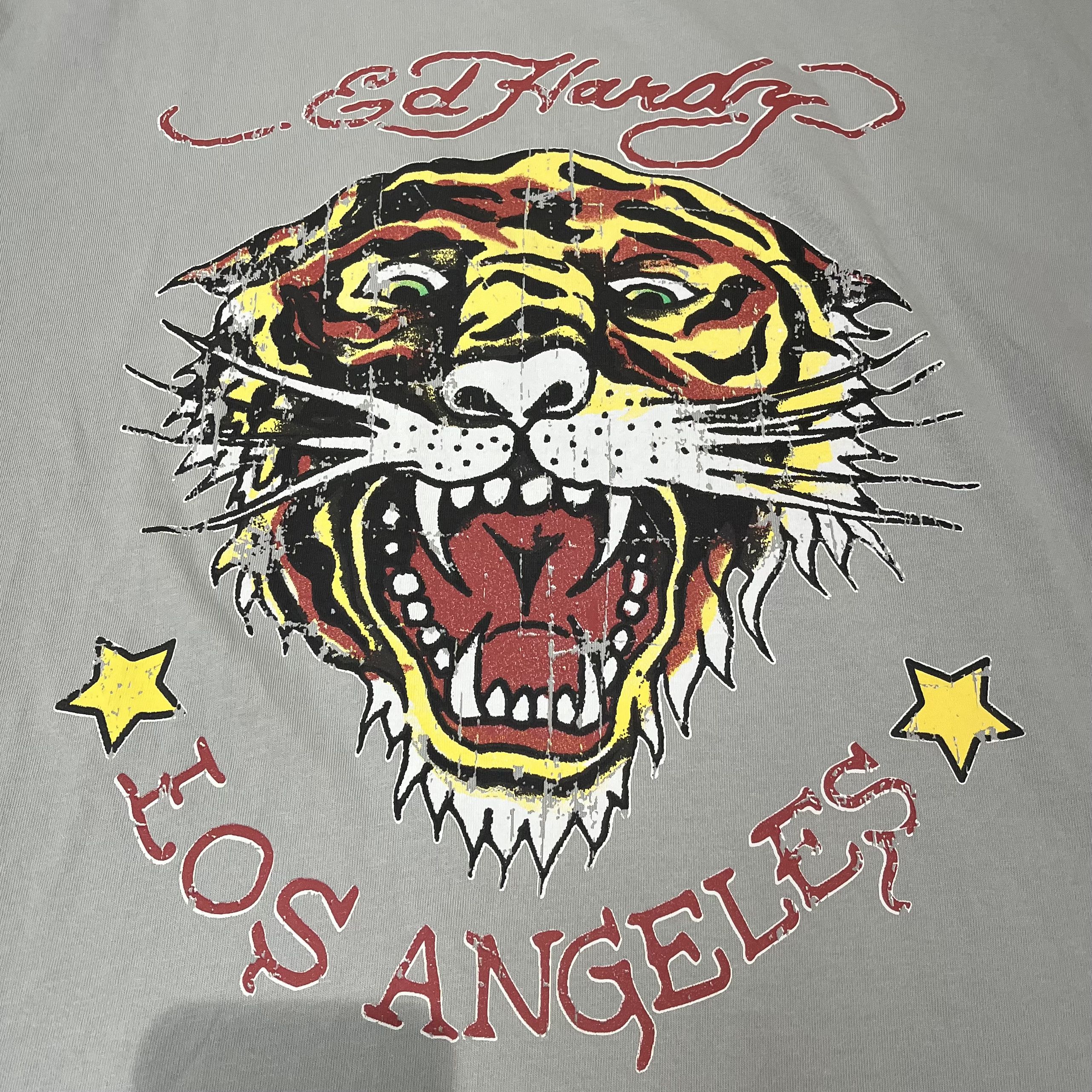 Ed Hardy Ed Hardy Tiger Tank Top Grey Size US XXL / EU 58 / 5 - 3 Thumbnail
