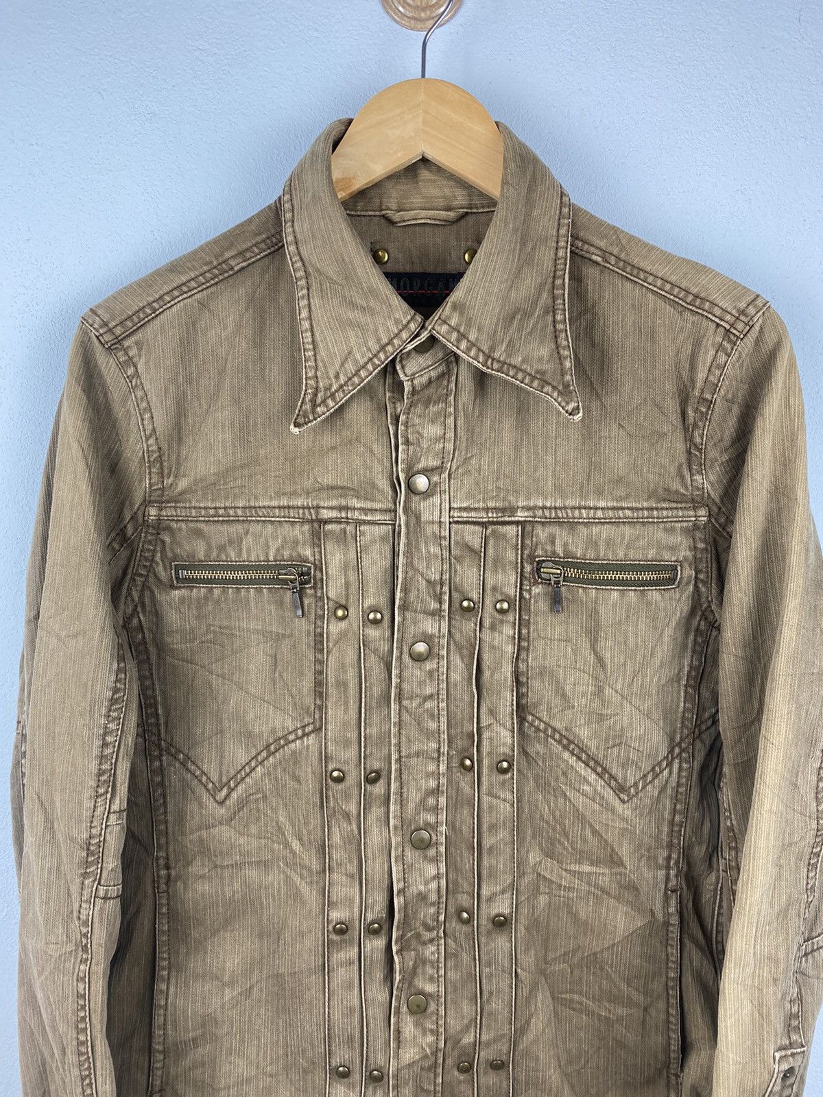 Japanese Brand × Vintage Vintage Morgan Homme Denim Jacket Nice Design Size US M / EU 48-50 / 2 - 4 Thumbnail