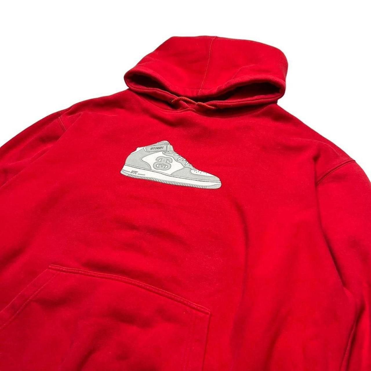 Stussy Vintage 2000s Red Stussy Air Force Hoodie - Large Size US L / EU 52-54 / 3 - 2 Thumbnail