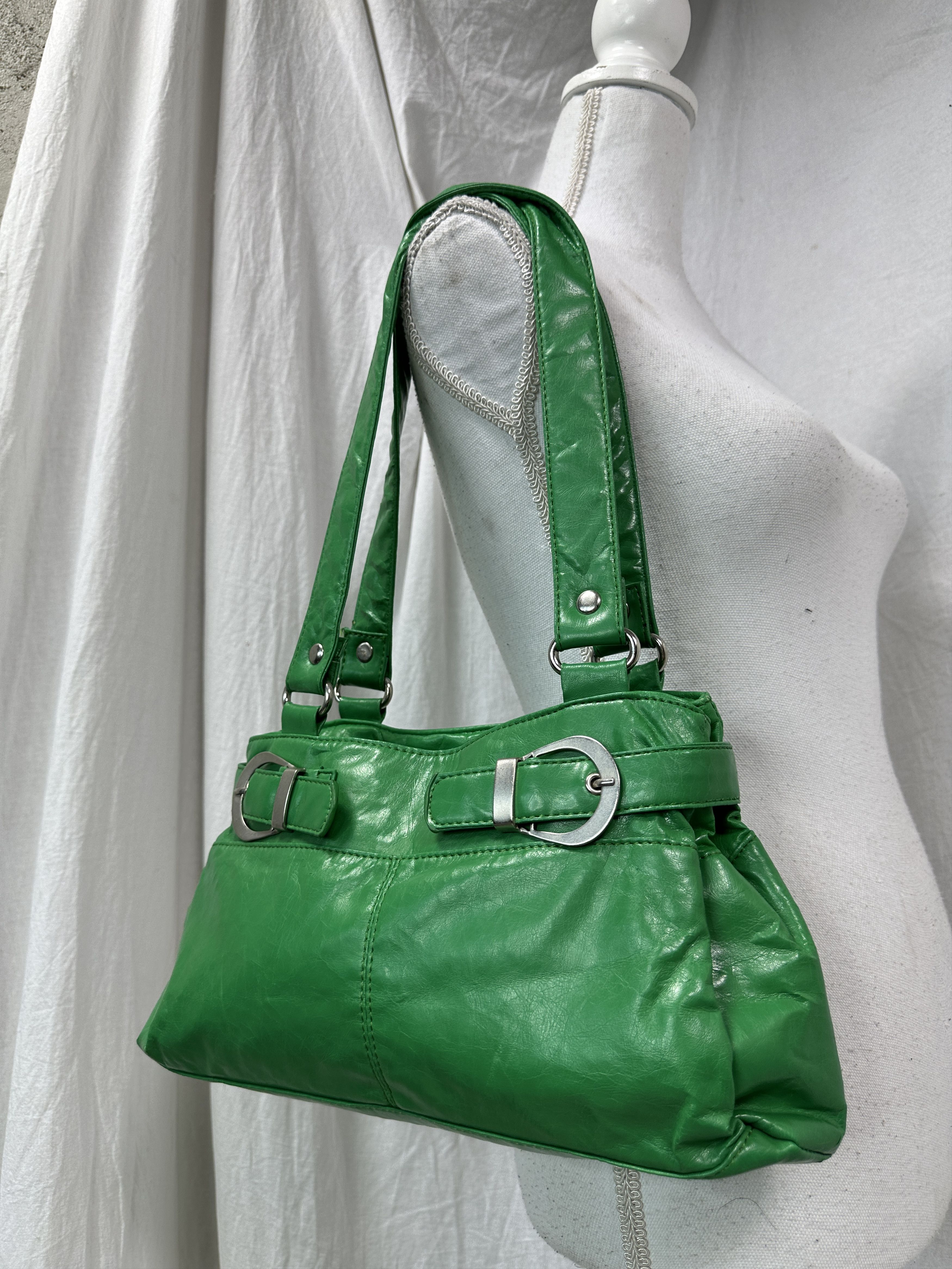 Vintage Vintage Avant Garde Grunge Green Bag Y2K Size ONE SIZE - 1 Thumbnail
