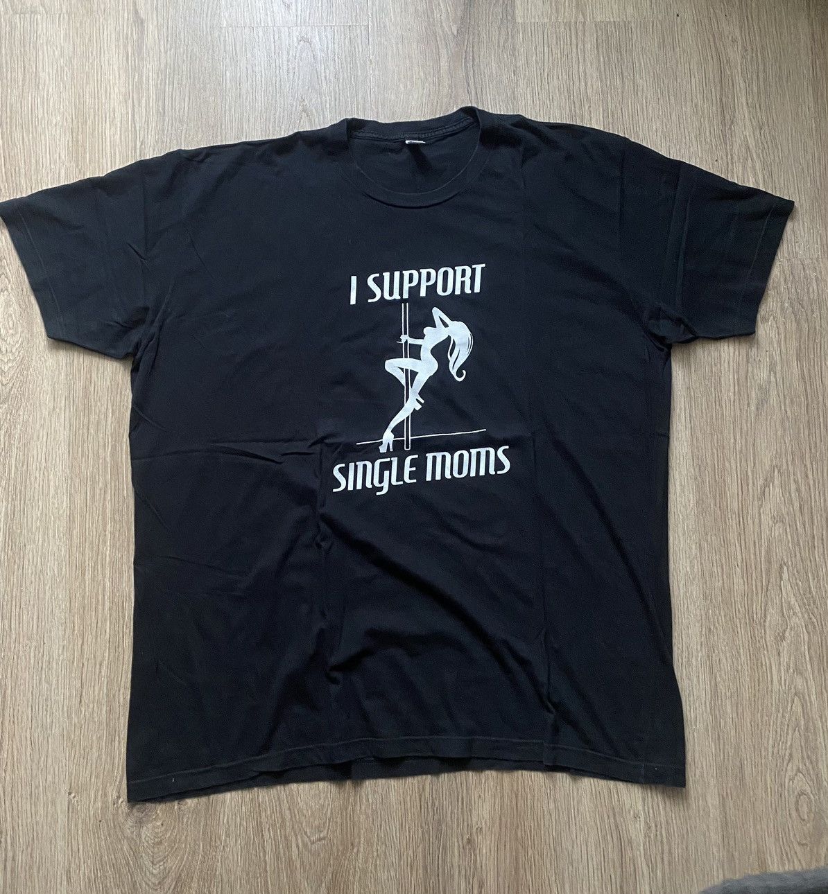Vintage Vintage 90s “I Support Single Moms” Porn star/sex Tee Size US XXL / EU 58 / 5 - 1 Thumbnail