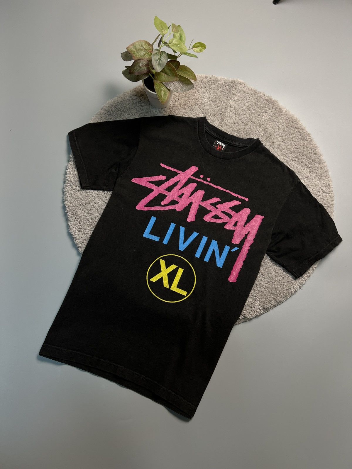 ☆希少☆00s OLD STUSSY/FRESH LIVIN print Tee - メルカリ