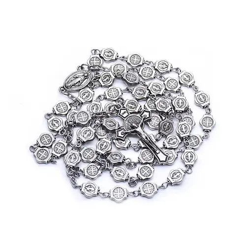 Jewelry Saint Benedict Rosary Necklace Chain Catholic Church Jesus Size ONE SIZE - 3 Thumbnail