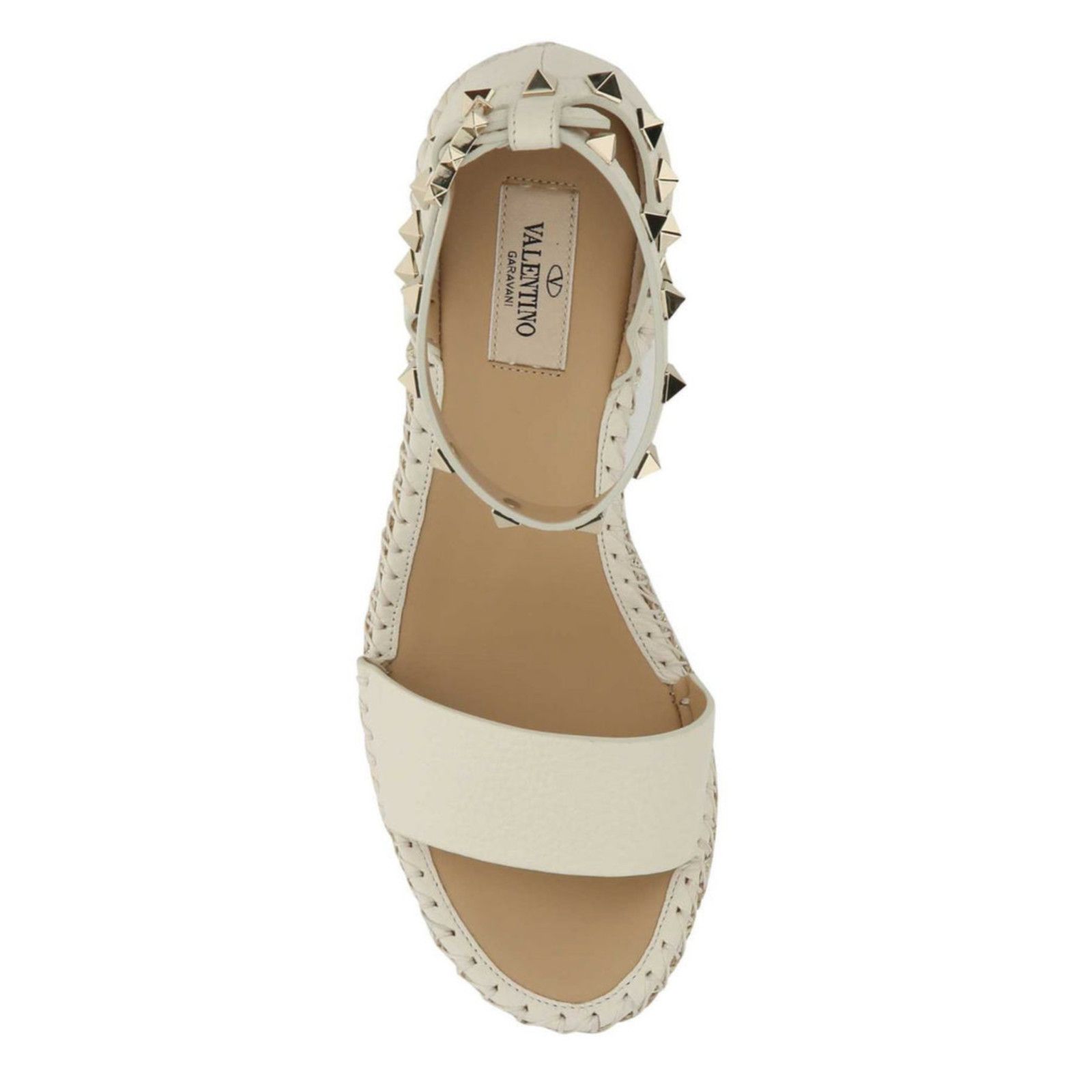 Valentino Rockstud Ankle Strap Platform Wedge Sandal Heel 40 Size US 10 / IT 40 - 6 Thumbnail