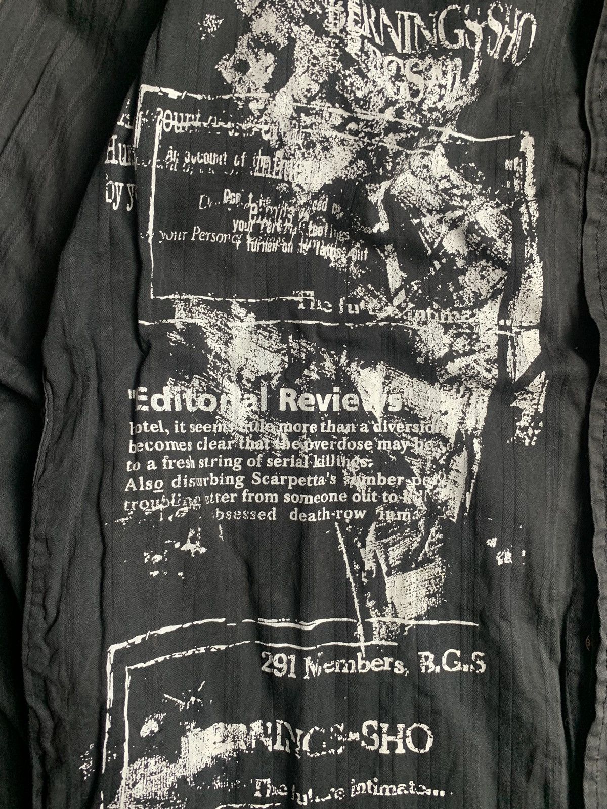 Japanese Brand 2000s Bernings Sho Poem Skull Shirt Size US M / EU 48-50 / 2 - 5 Thumbnail
