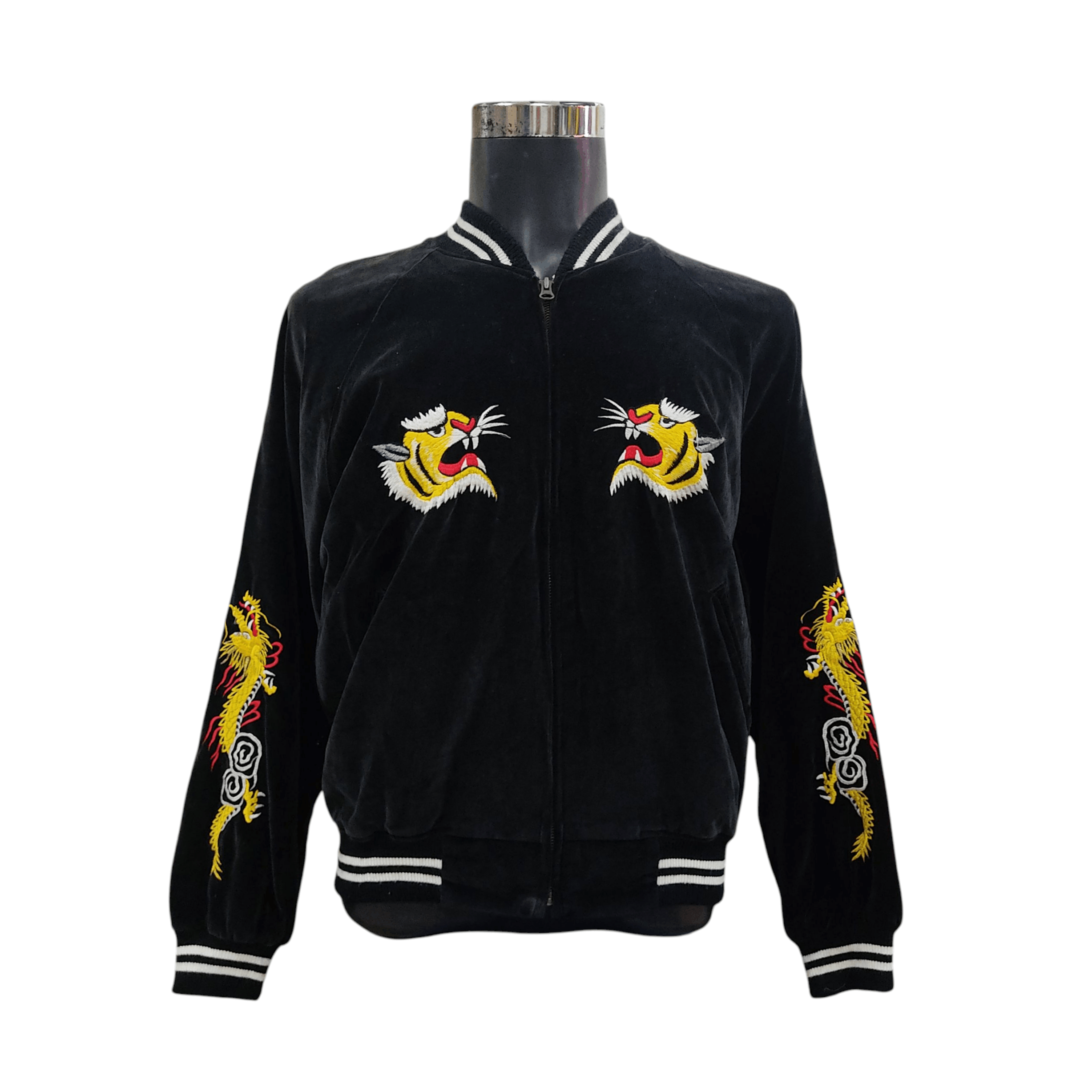 Japanese Brand × Vintage Vintage Jungle Storm Sukajan Dragon
