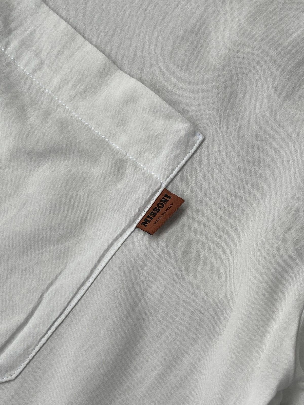Missoni !DS! FW21 Missoni Bowling Zigzag White Shirt Size US L / EU 52-54 / 3 - 16 Thumbnail