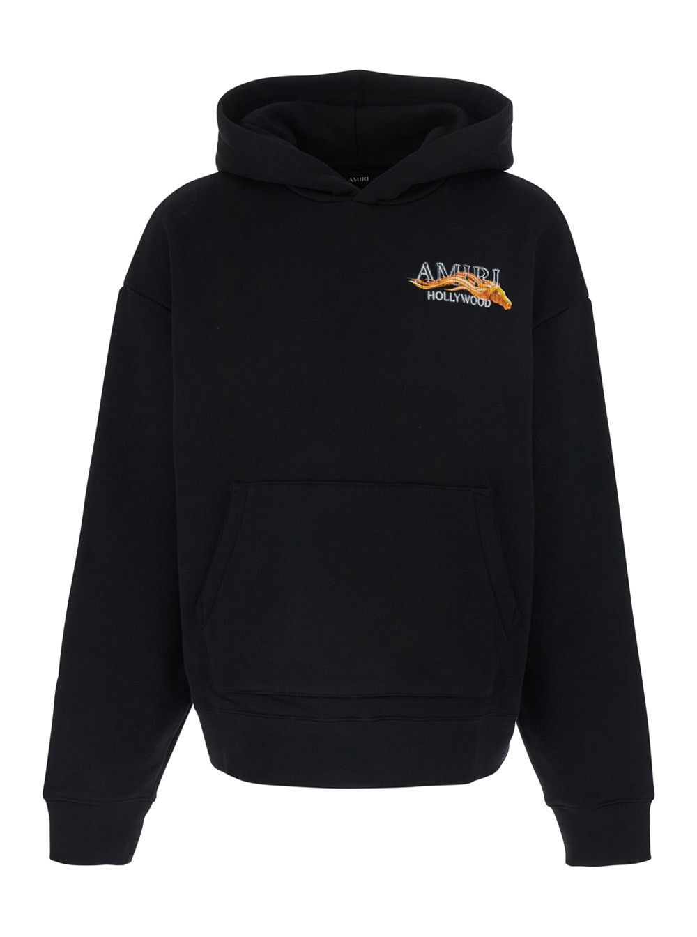 Amiri Hooded Sweatshirt with Fixed Hood and Lettering Logo on Front and Back in Black Cotton for Men Size US M / EU 48-50 / 2 - 1 Thumbnail