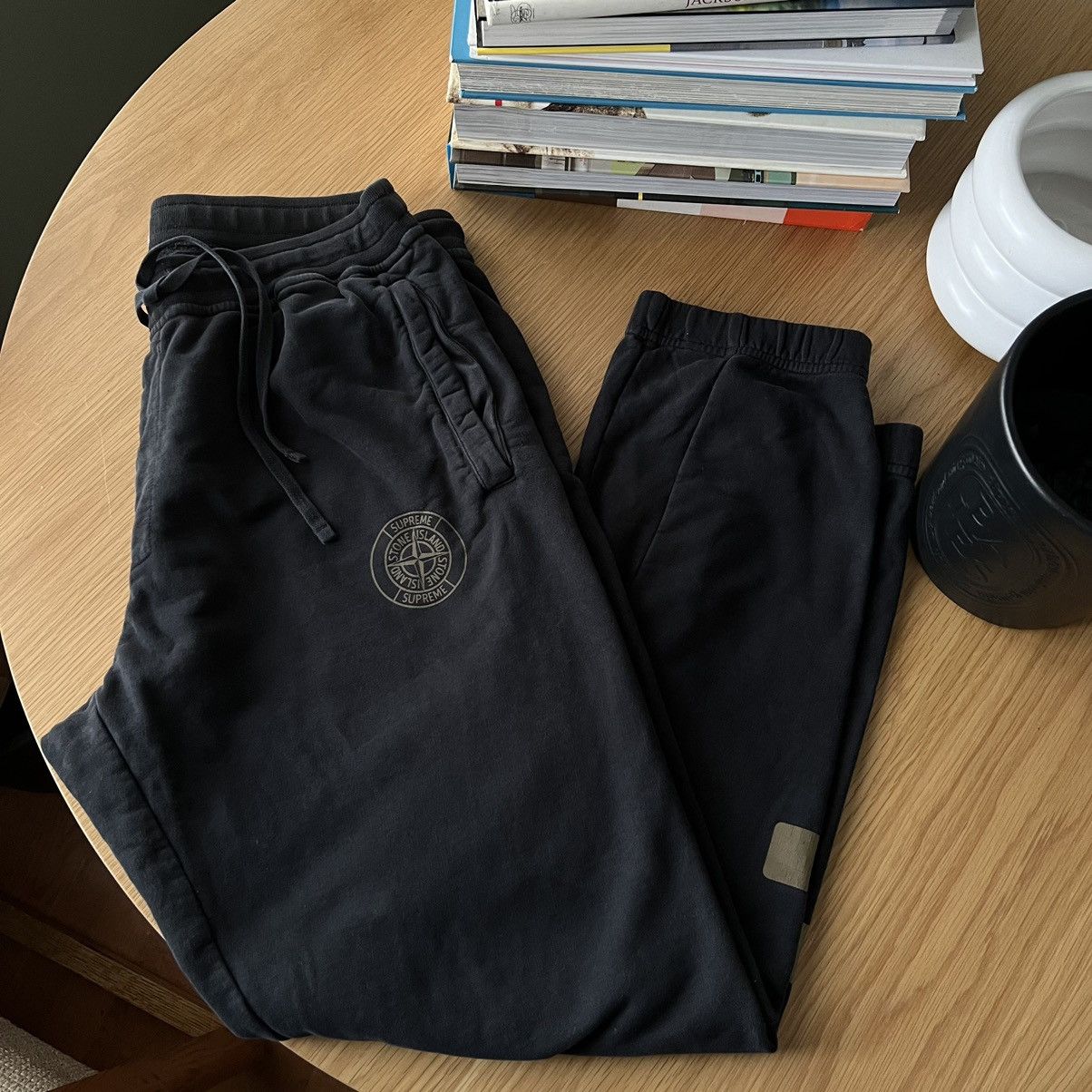 Supreme Supreme Stone Island Sweatpant Black XL | Grailed