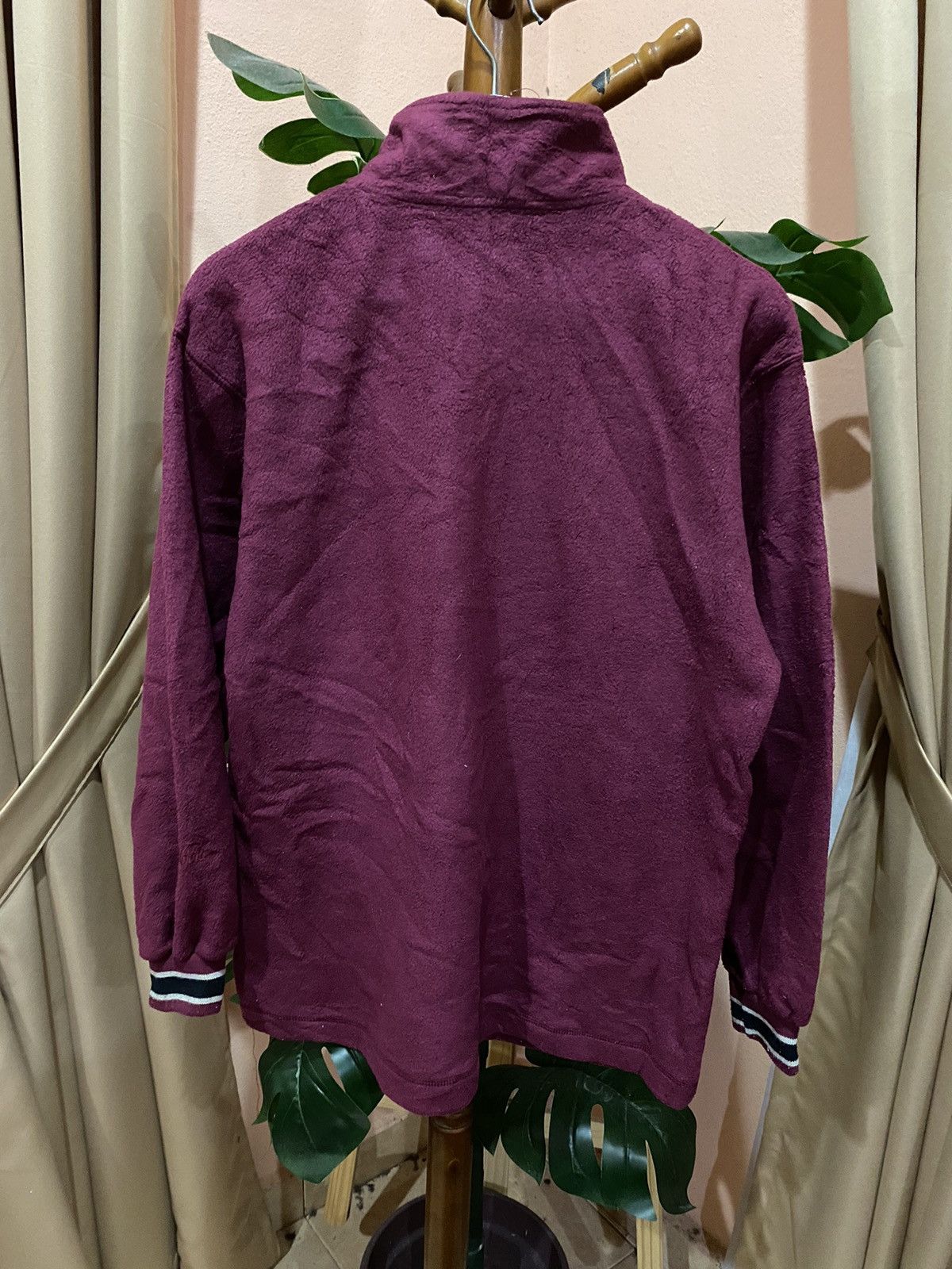 Coca Cola Coca-Cola Maroon Quarter-Zip Fleece Pullover Size US M / EU 48-50 / 2 - 6 Thumbnail