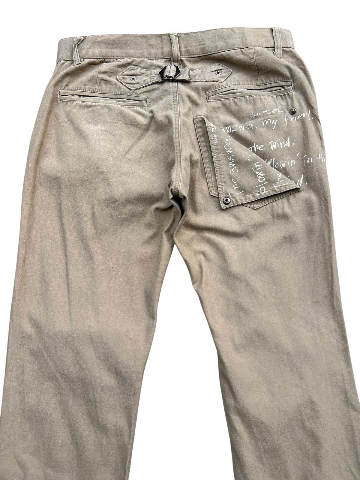 PPFM PPFM Japan Beige Straight Pants 32x32.5 Size US 32 / EU 48 - 4 Thumbnail