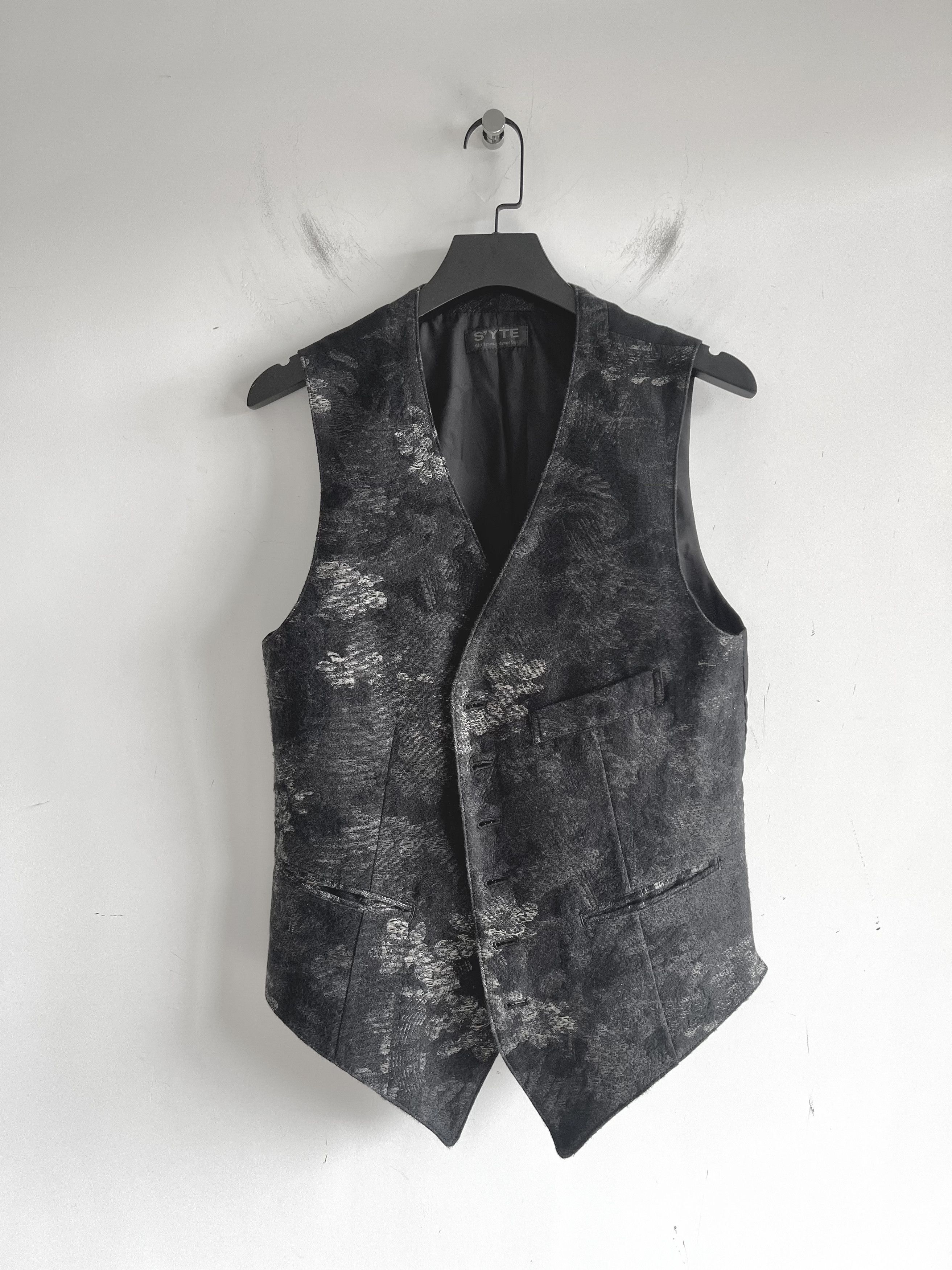 Yohji Yamamoto S'yte Yohji Yamamoto - FADED FLORAL JACQUARD VEST Size US L / EU 52-54 / 3 - 5 Thumbnail
