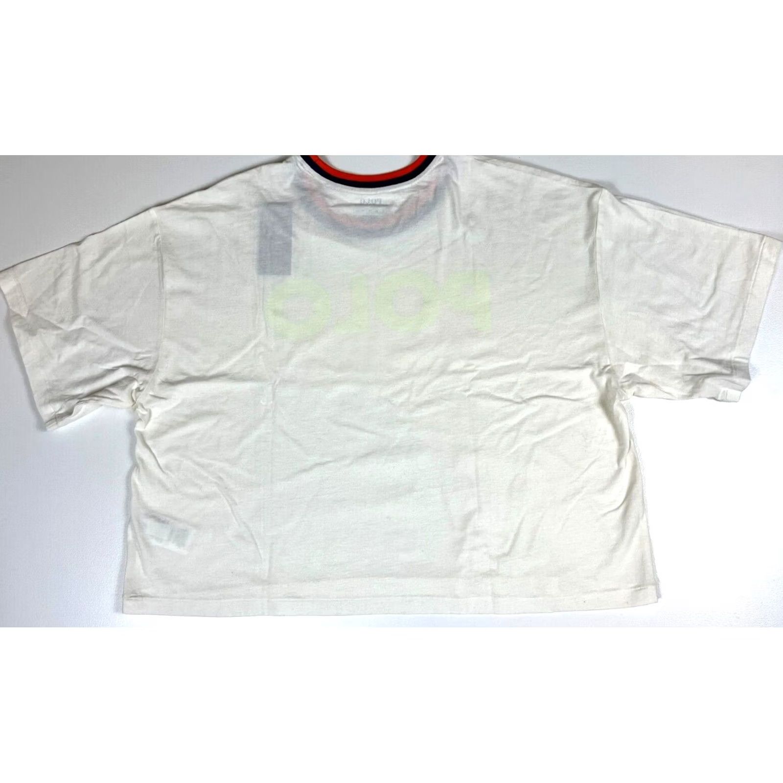Polo Ralph Lauren NWT Women's Polo Ralph Lauren Cropped T-Shirt Spell Out Sz XL Size XL / US 12-14 / IT 48-50 - 2 Thumbnail