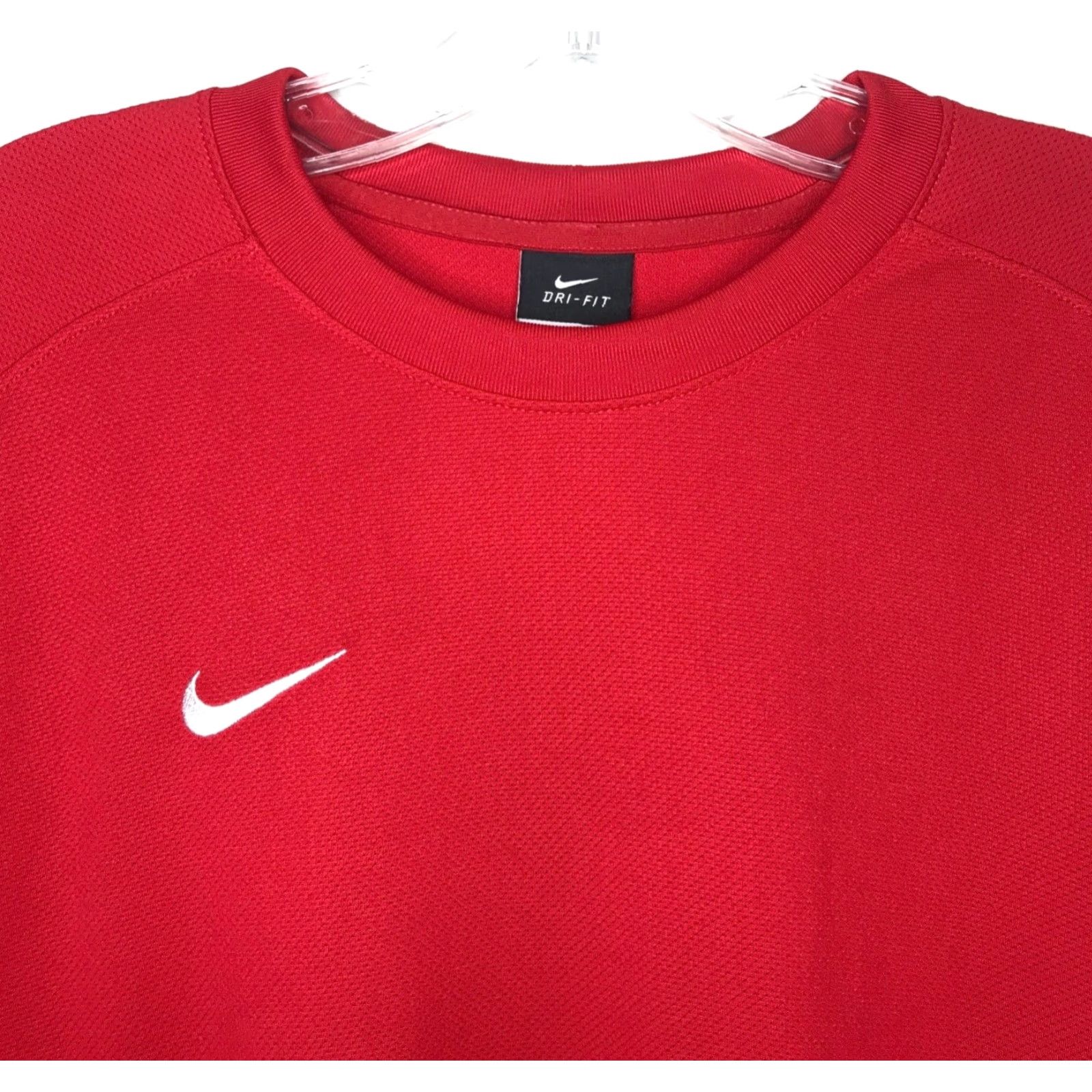 Nike Nike Dri-Fit Shirt Mens S Red Long Sleeve Soccer Elbow Pads Team Size US S / EU 44-46 / 1 - 2 Thumbnail