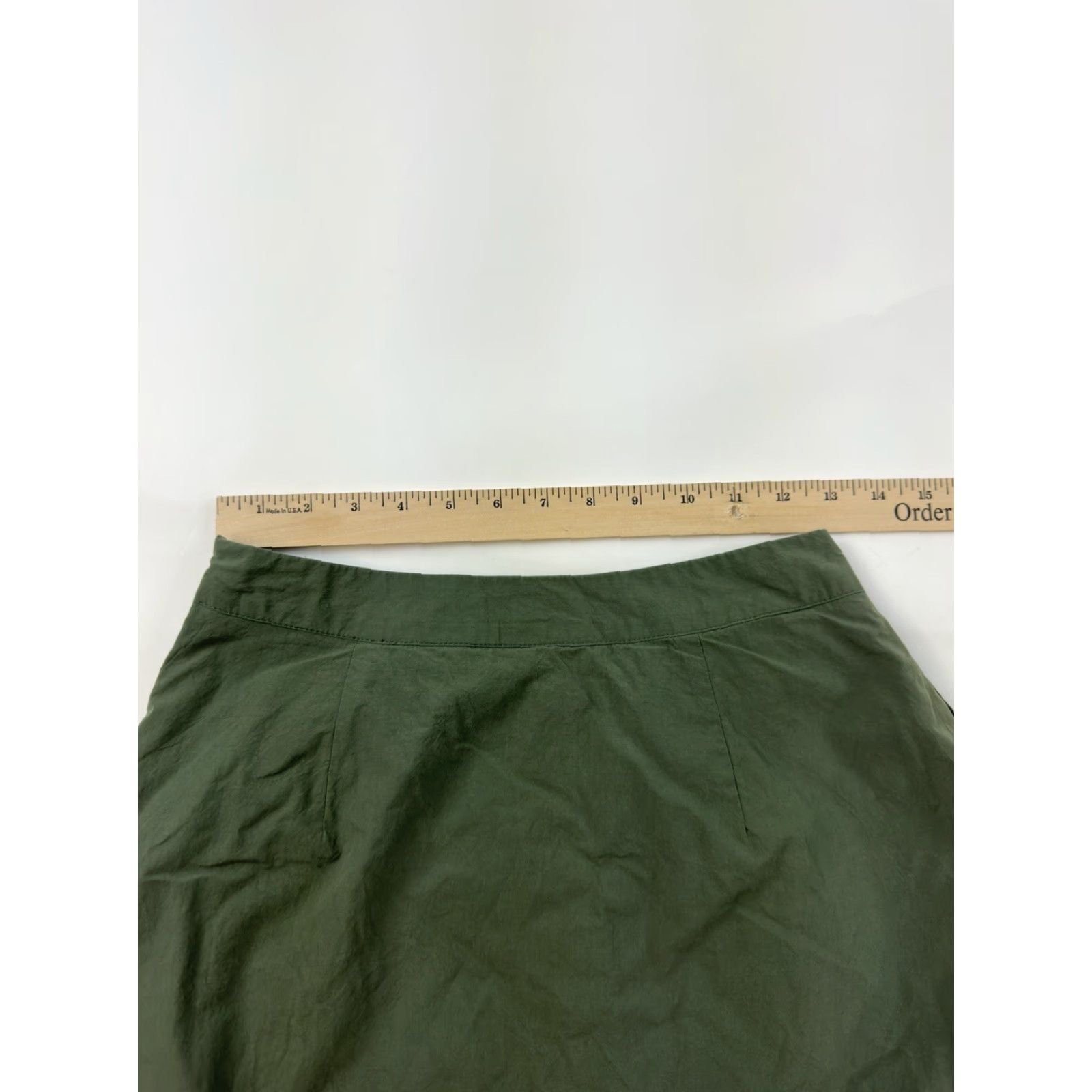 Banana Republic Banana Republic Skirt Women Regular Size 0 Army Green Mini Slit/Slash Pocket Fall - Mens? Wait. Size 25" / US 0 / IT 36 - 6 Thumbnail