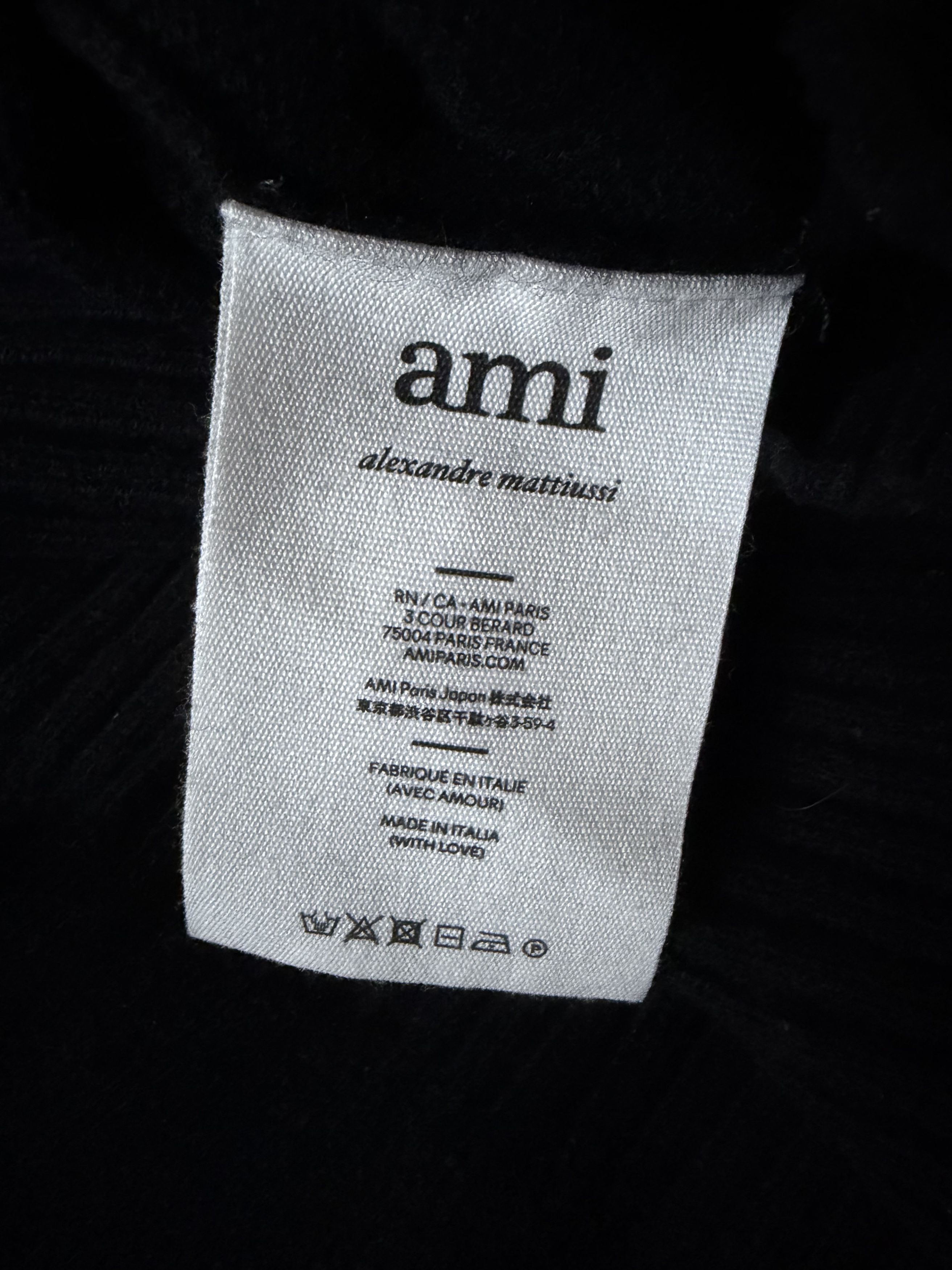 AMI AMI Paris Black Turtleneck Knit Sweater Size S Size US S / EU 44-46 / 1 - 4 Thumbnail