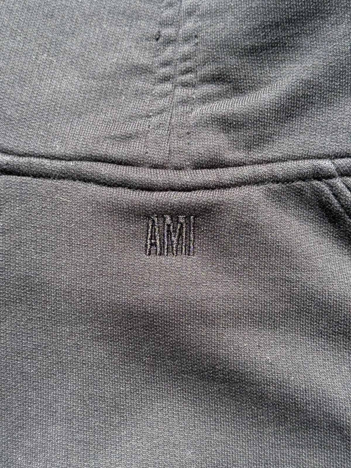 AMI AMI Paris Ami De Coeur Cotton Black Hoodie Size US S / EU 44-46 / 1 - 5 Thumbnail