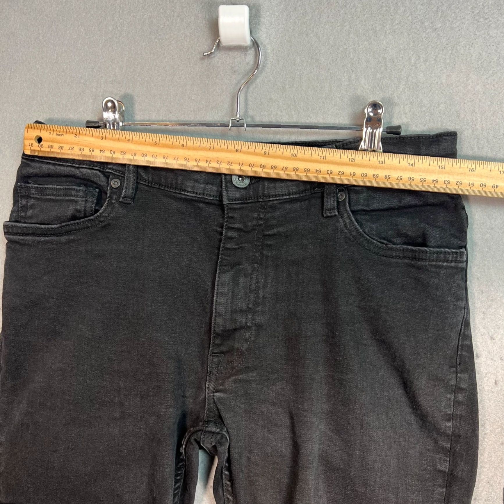 Mango VINTAGE MNG Black Skinny Jeans Womens Size 34 Dark Wash Denim Size 24" / US 00 / IT 34 - 6 Thumbnail