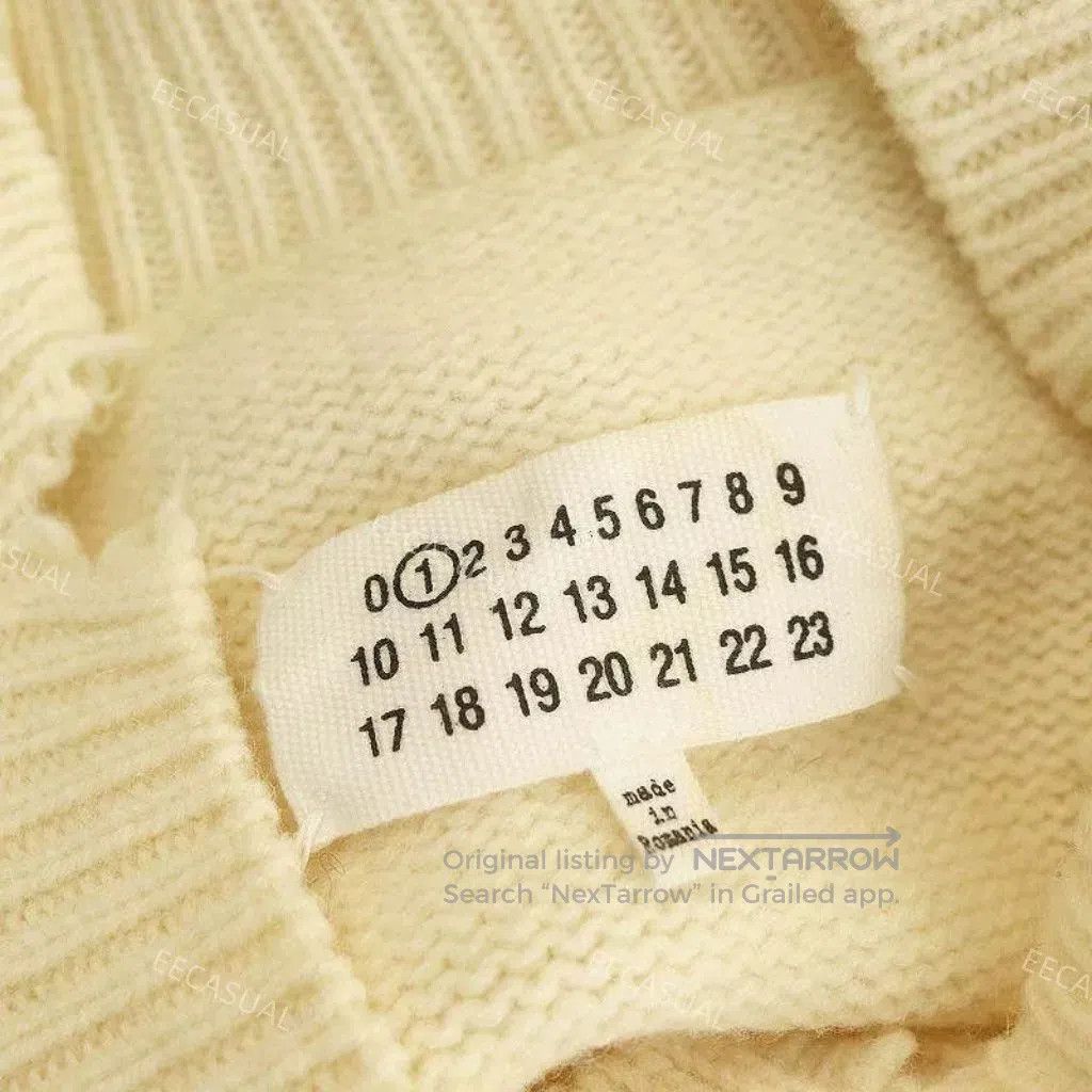 Maison Margiela Maison Margiela Hole Design Wool Cardigan. Size XS / US 0-2 / IT 36-38 - 5 Thumbnail